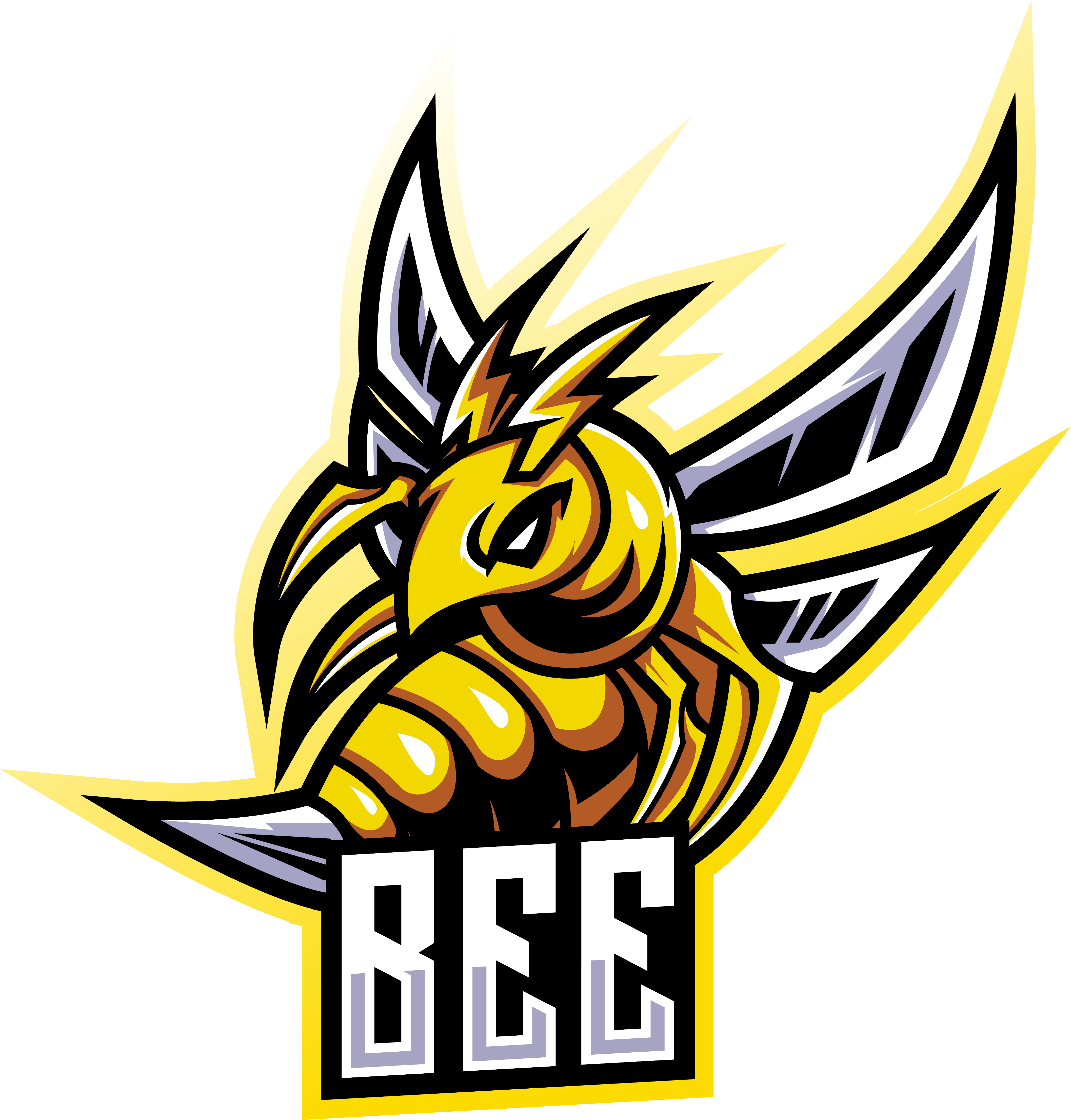 Bee esport mascot logo design By Visink | TheHungryJPEG