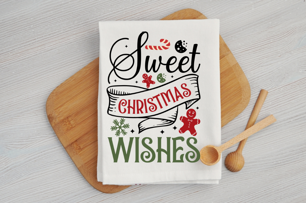 Christmas Kitchen Towels SVG Bundle - So Fontsy