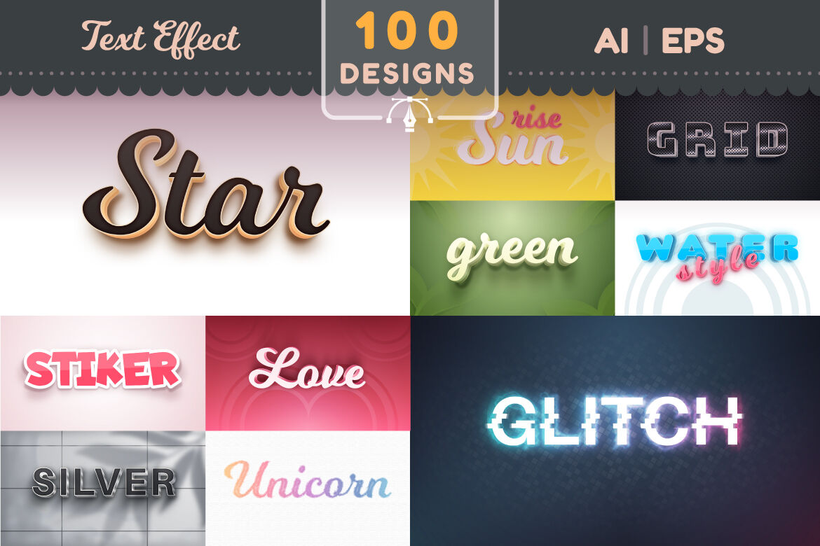 Glitch Font Text Effect and Logo Design Font