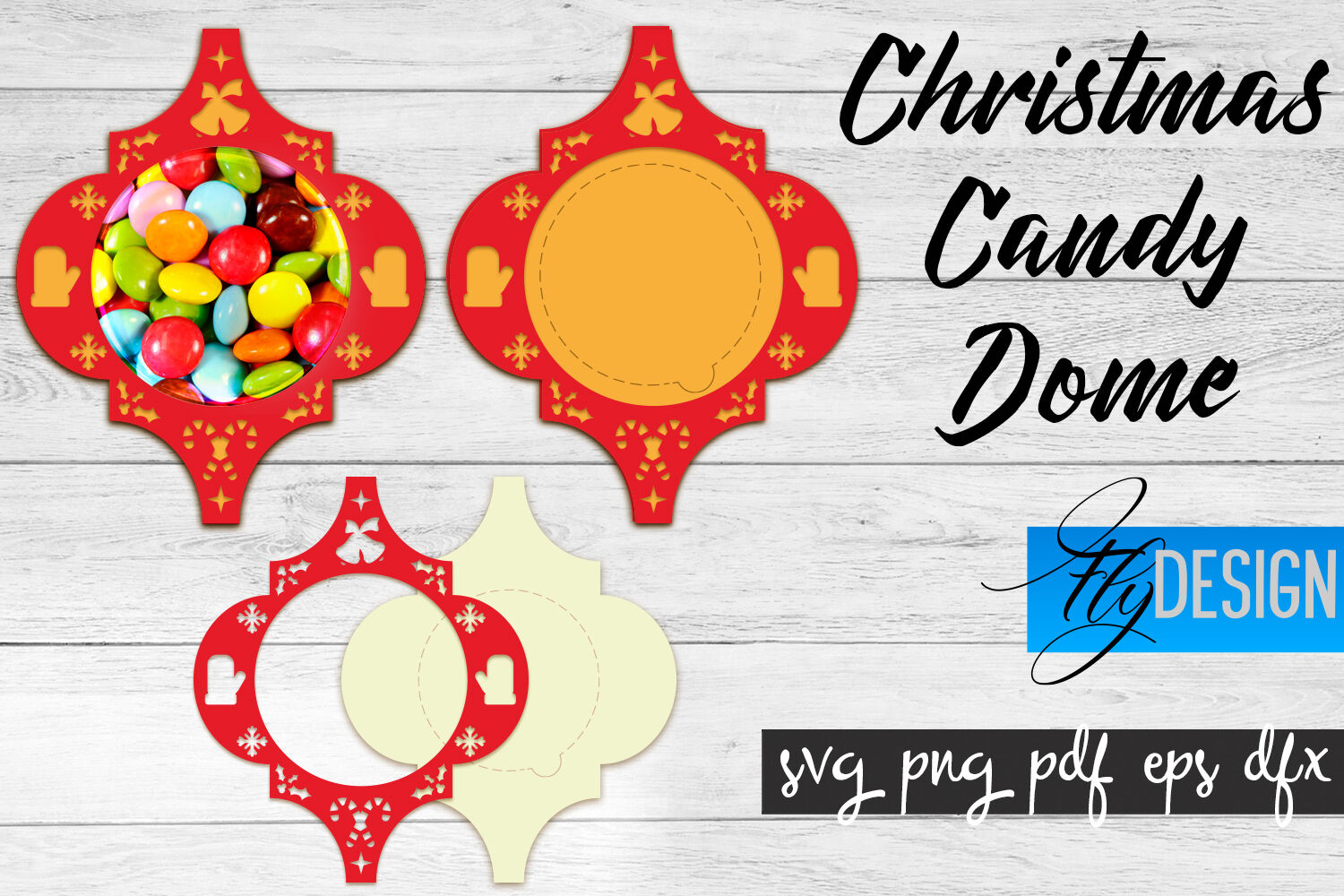 Candy Dome SVG | Candy Holders SVG | Treat Box SVG By Fly Design