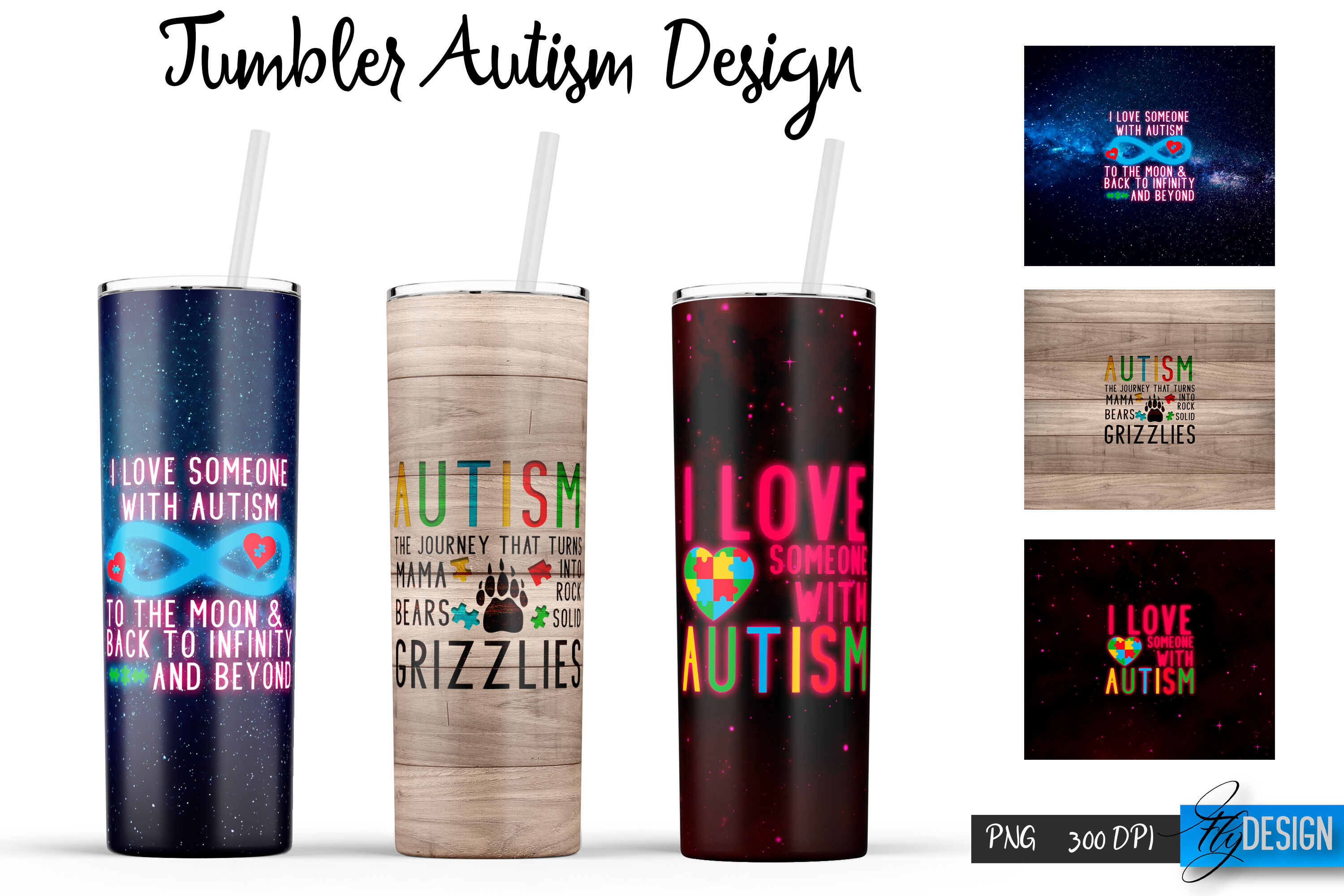 Autism Tumbler | Autism Design | Awareness SVG | Autism Awareness By ...