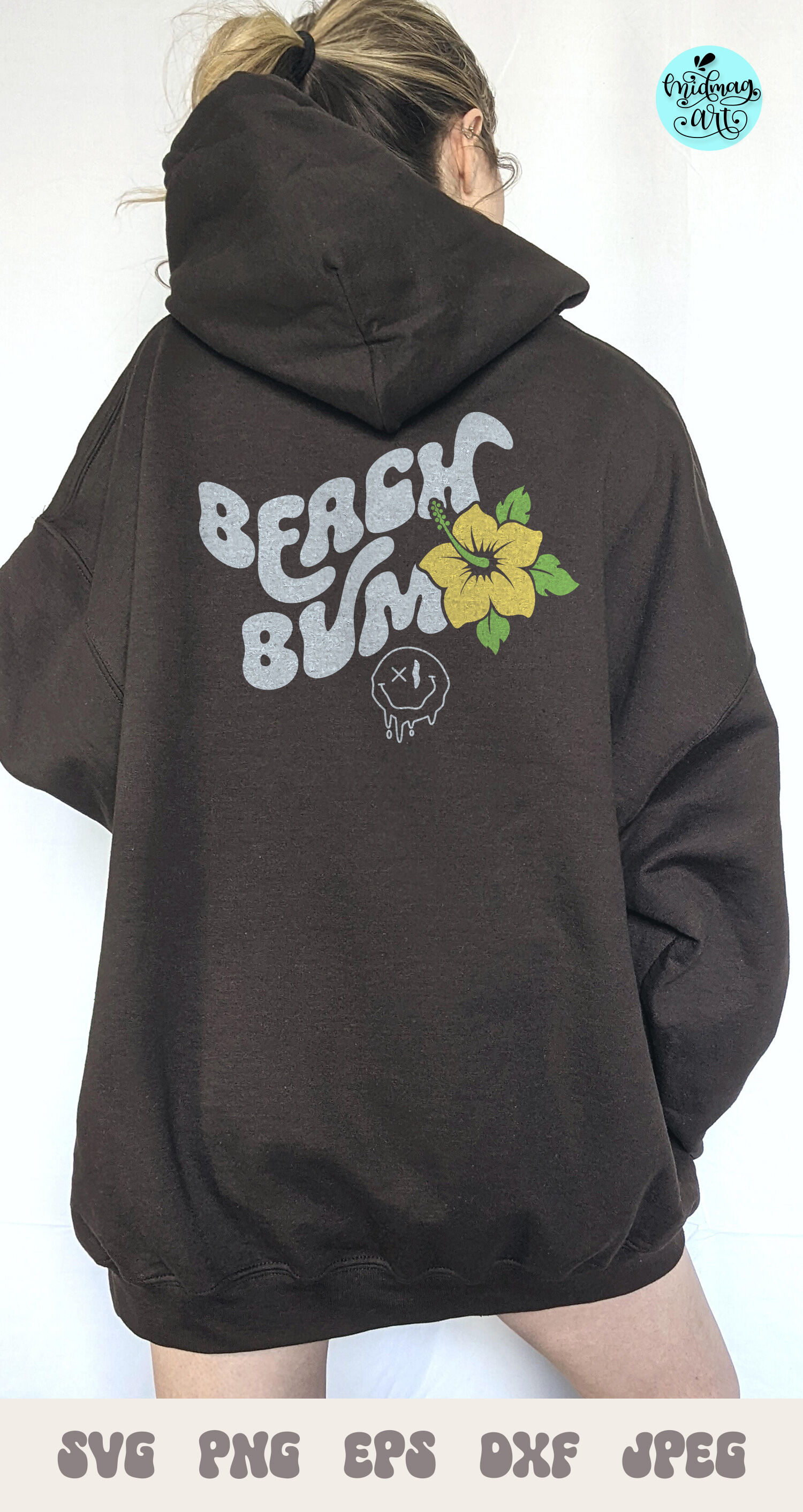 Beach bum svg, oversized shirt svg By Midmagart | TheHungryJPEG