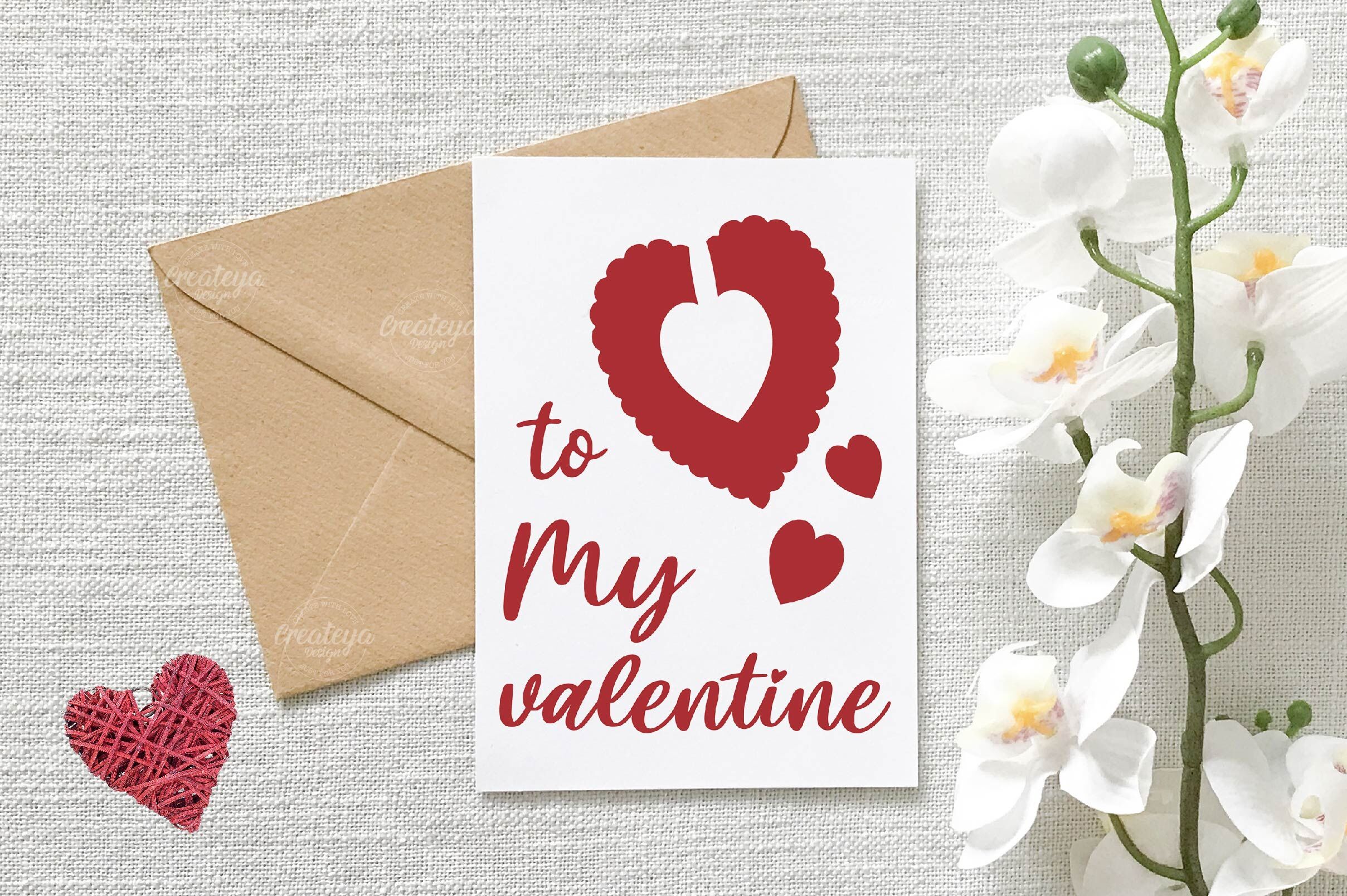 Valentine Card SVG| Heart card SVG template| Love cards| Greeting Card ...