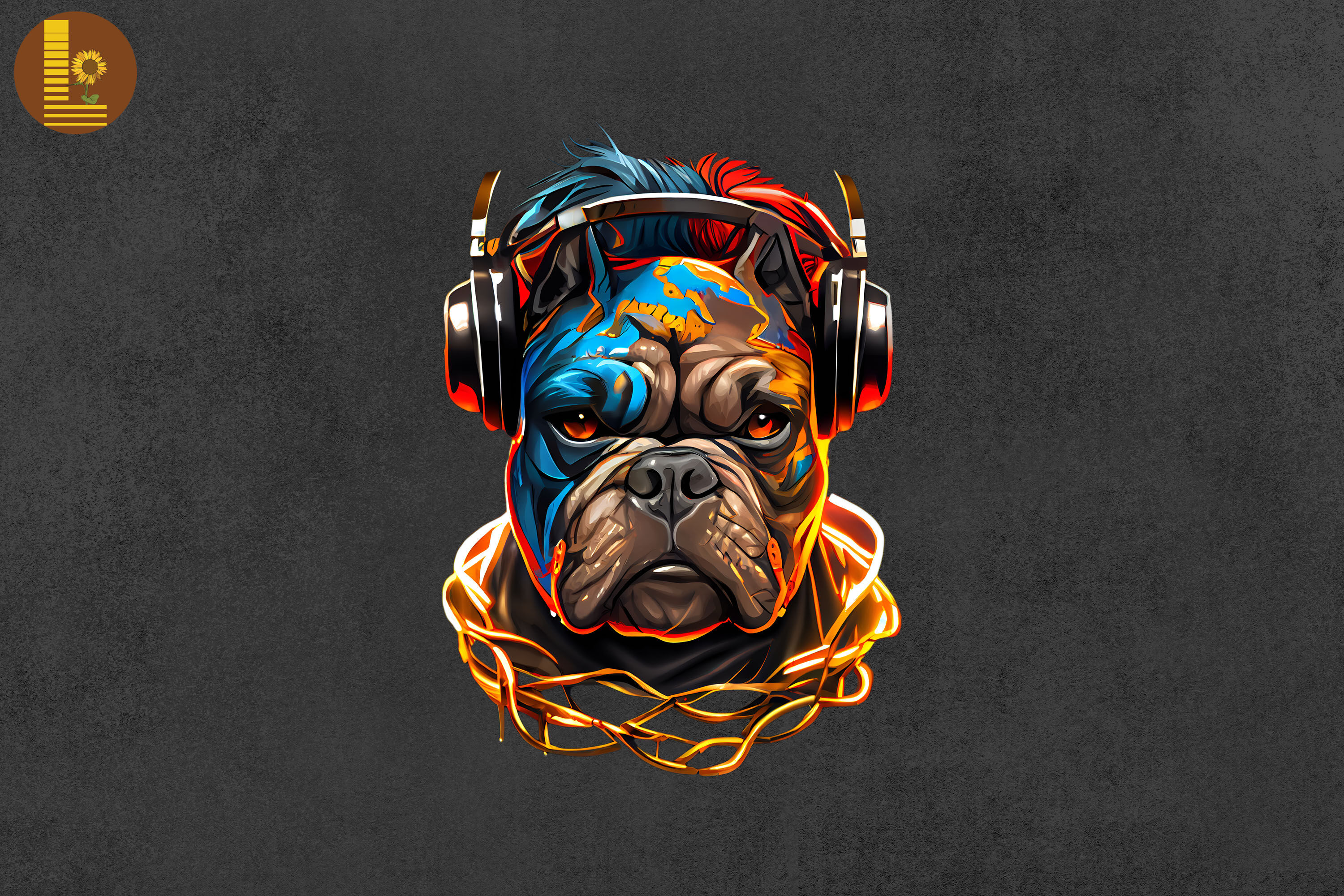 Badass Gangster Pitbull 2 By Mulew Art | TheHungryJPEG