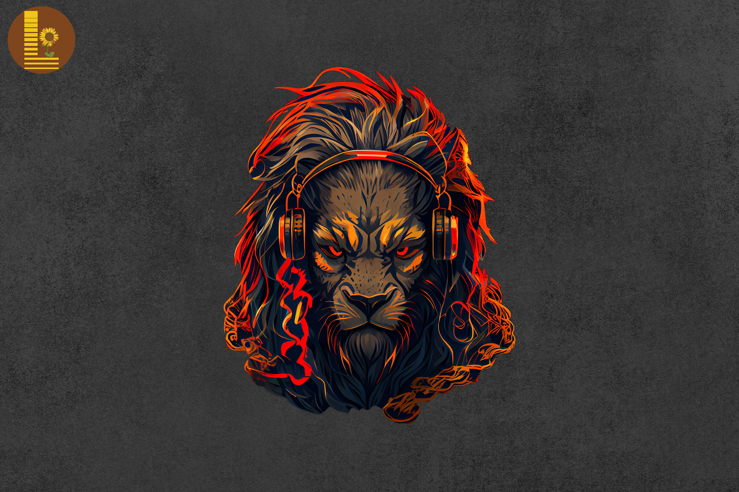 Badass Gangster Lion By Mulew Art | TheHungryJPEG