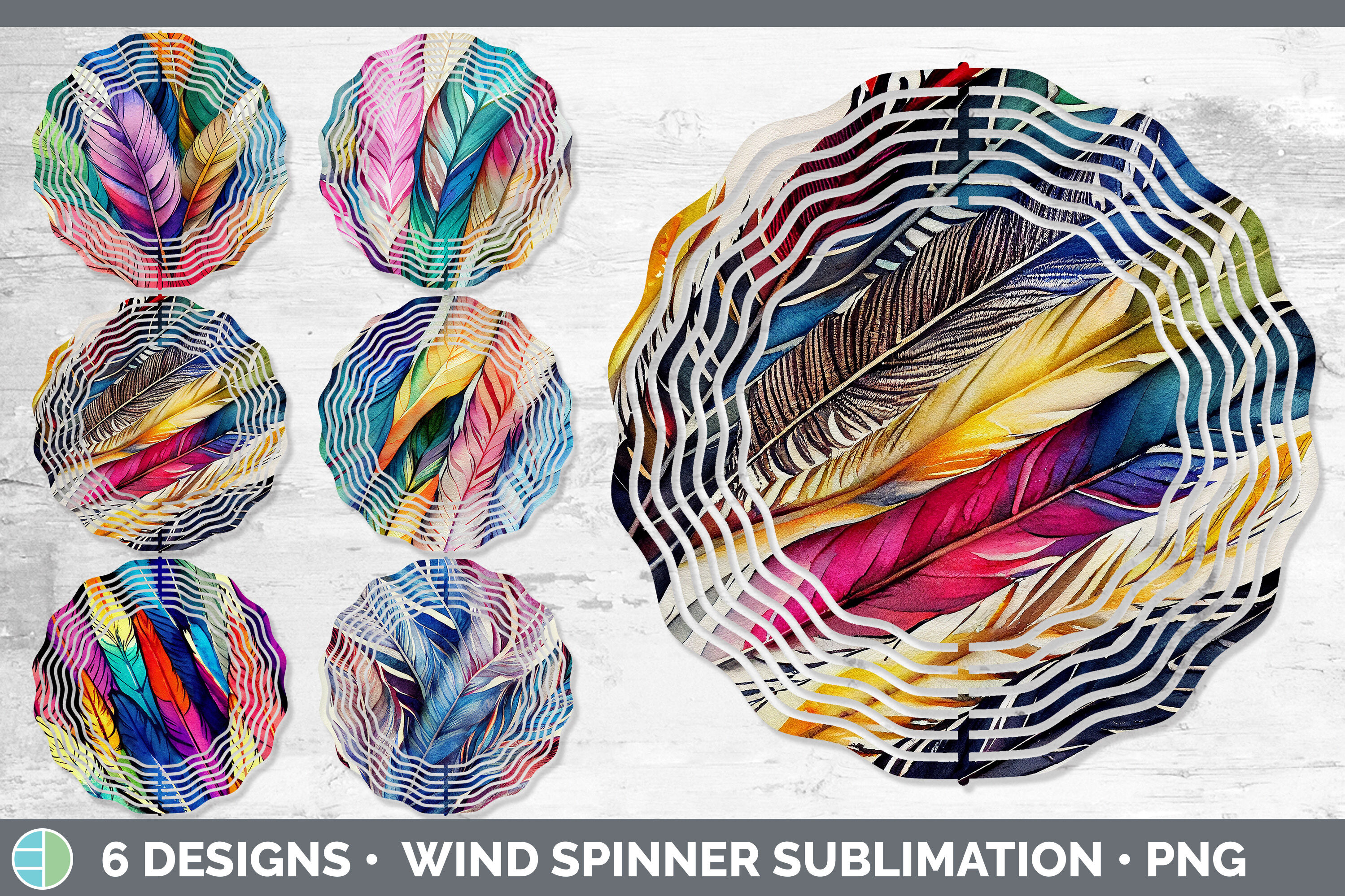Wind spinner sublimation bundle