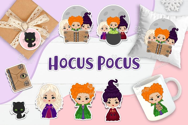 Hocus Pocus The Sanderson Sisters Cliparts By Kireidesign Thehungryjpeg