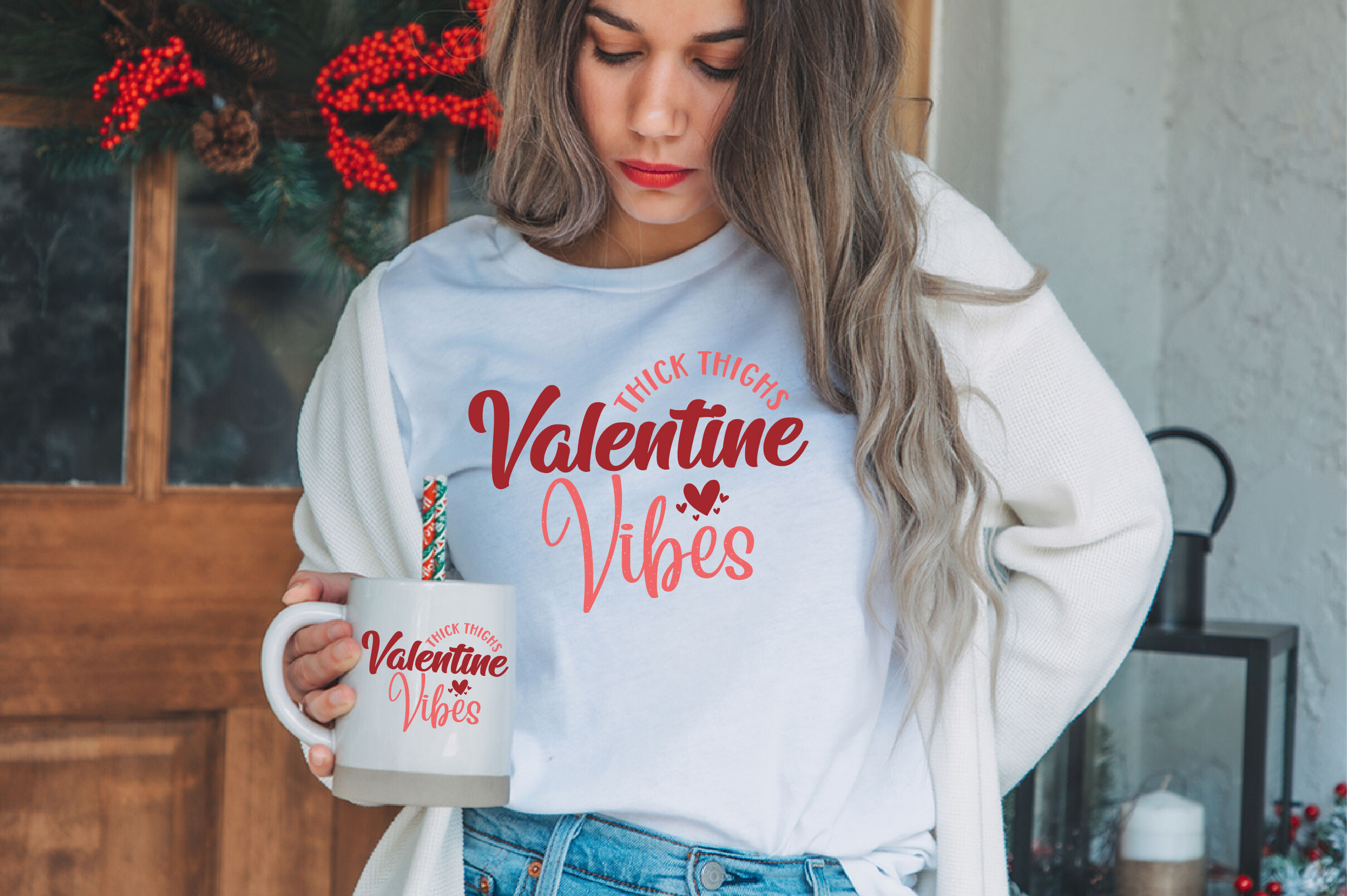 Thick Thighs Valentine Vibes By orpitabd | TheHungryJPEG