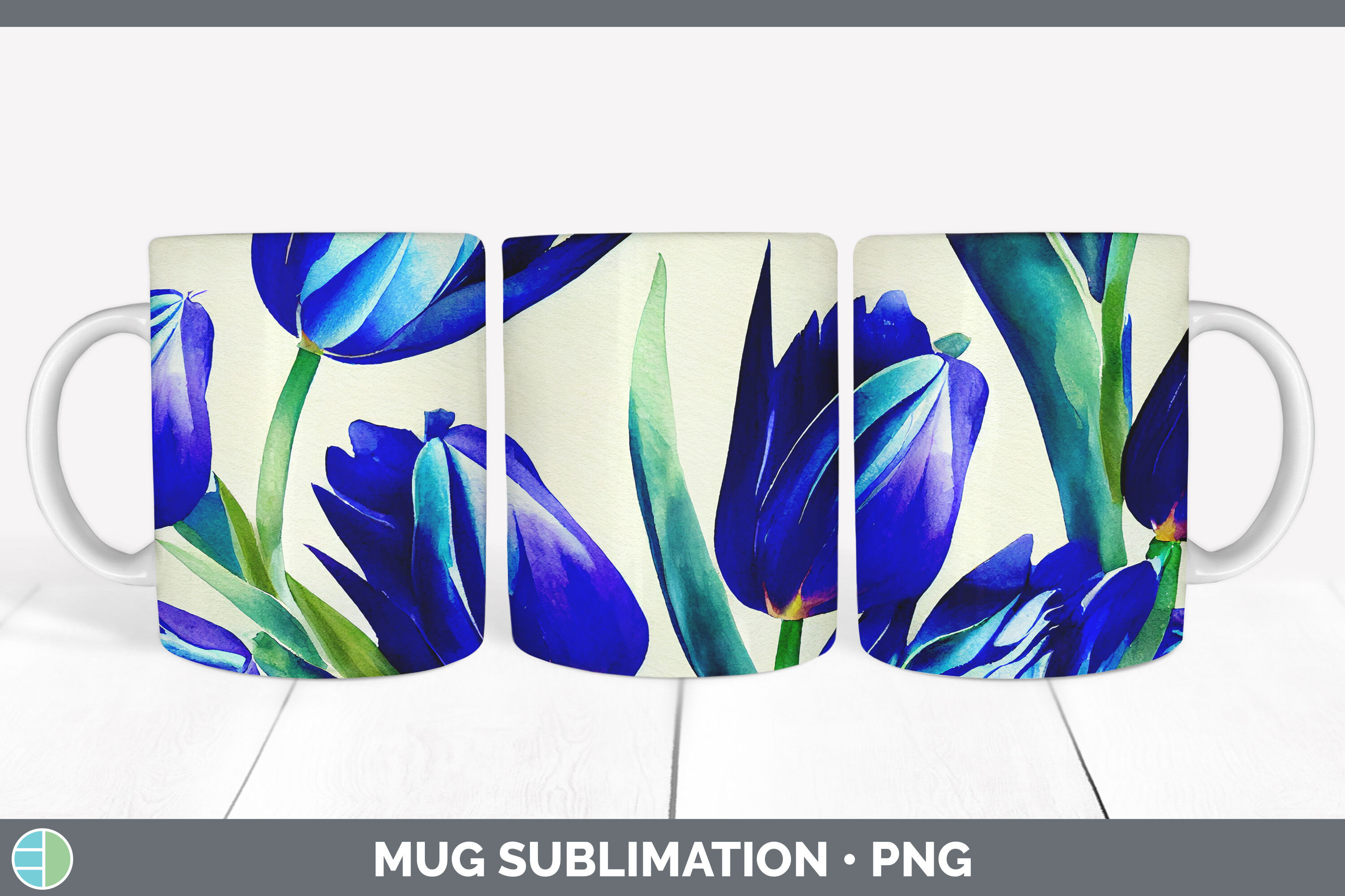 Tulips Mug Sublimation By Enliven Designs | TheHungryJPEG