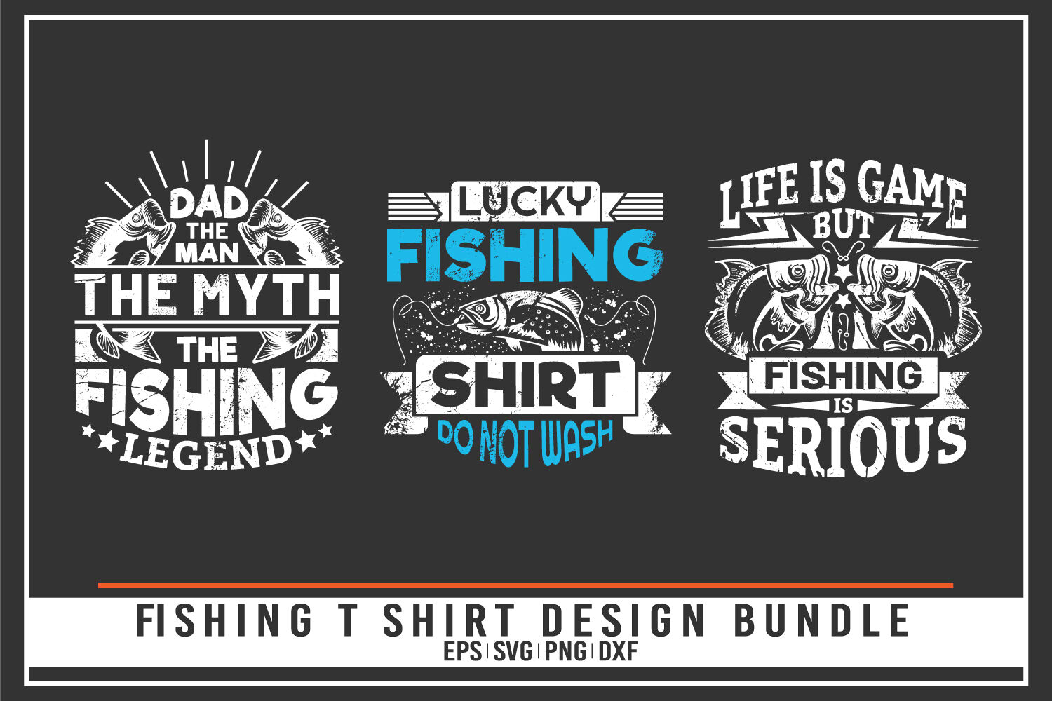 fishing t shirt design bundle By uniquesvg99