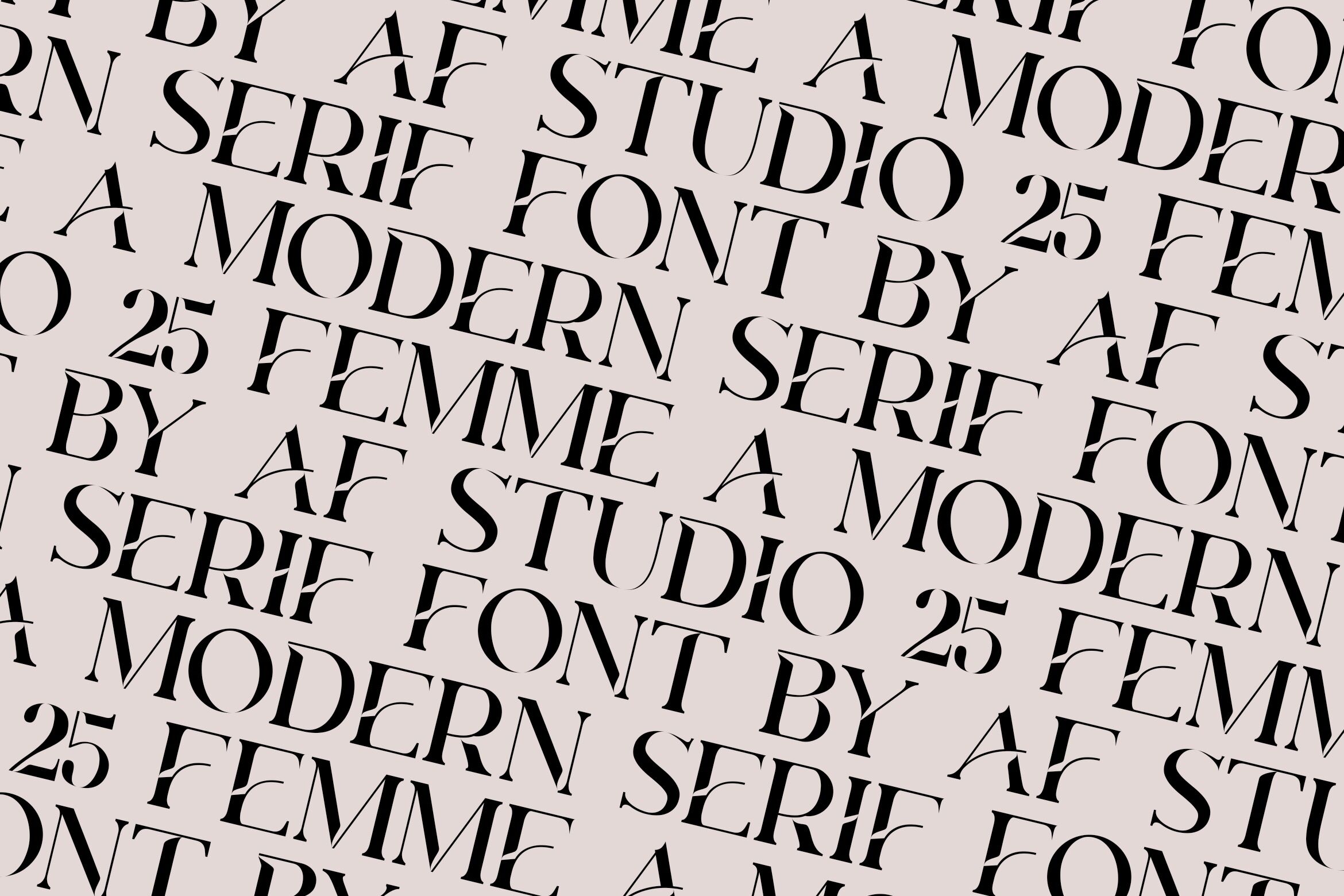 Femme - a Modern Serif Font By AF STUDIO 25 | TheHungryJPEG