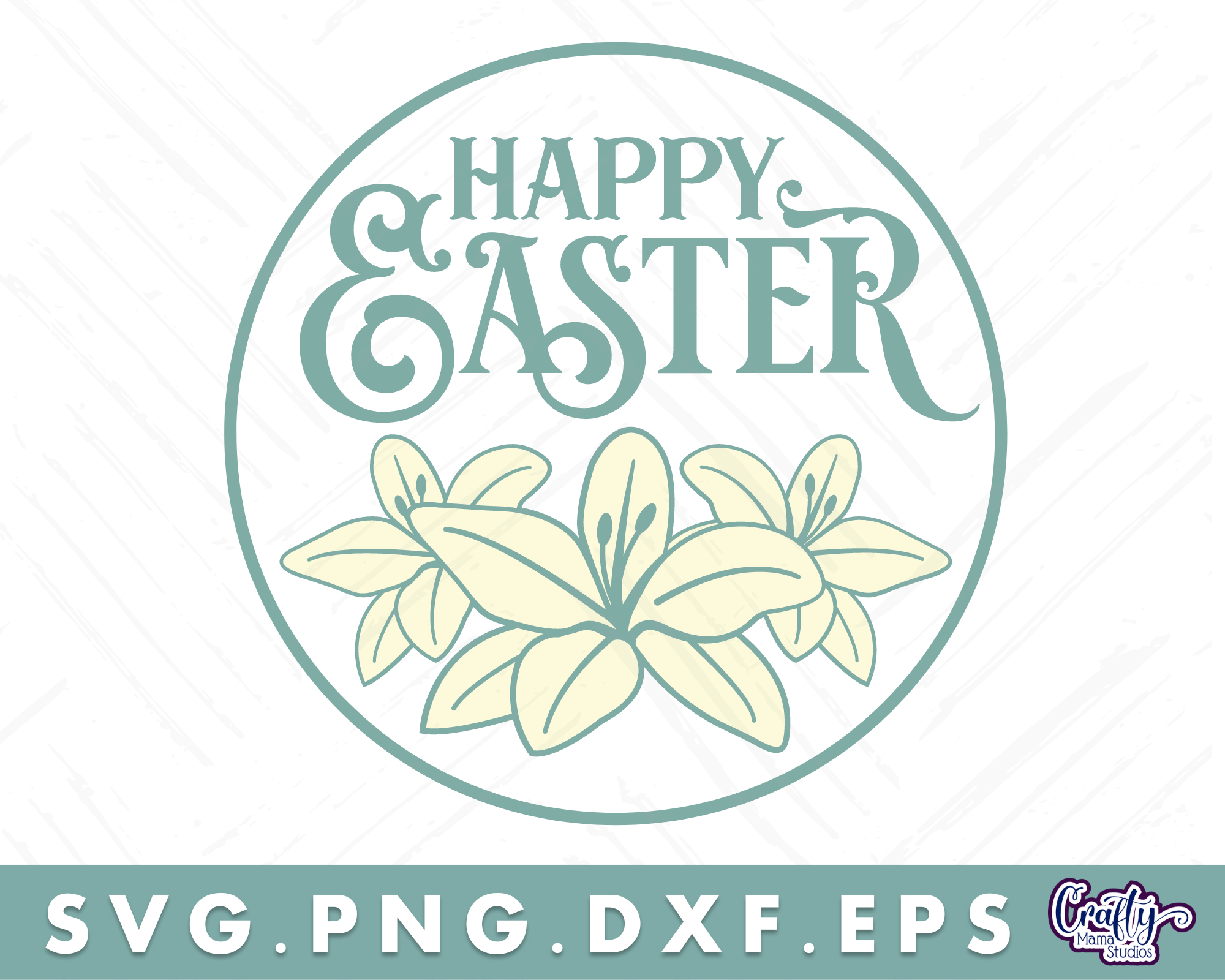 Happy Easter Round Easter Svg Easter Door Hanger Svg By Crafty Mama