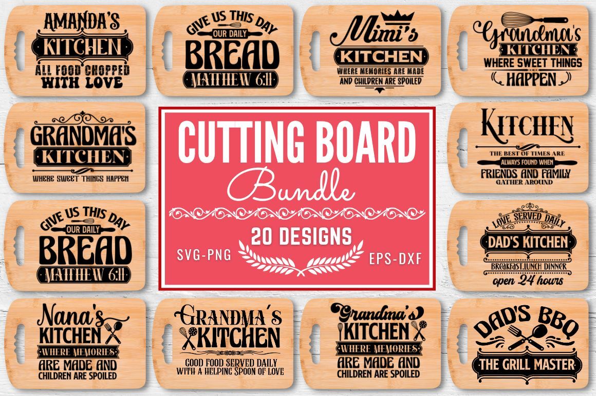 Cutting Board Svg Bundle,cutting Board Graphic by Black Cat Studio ·  Creative Fabrica