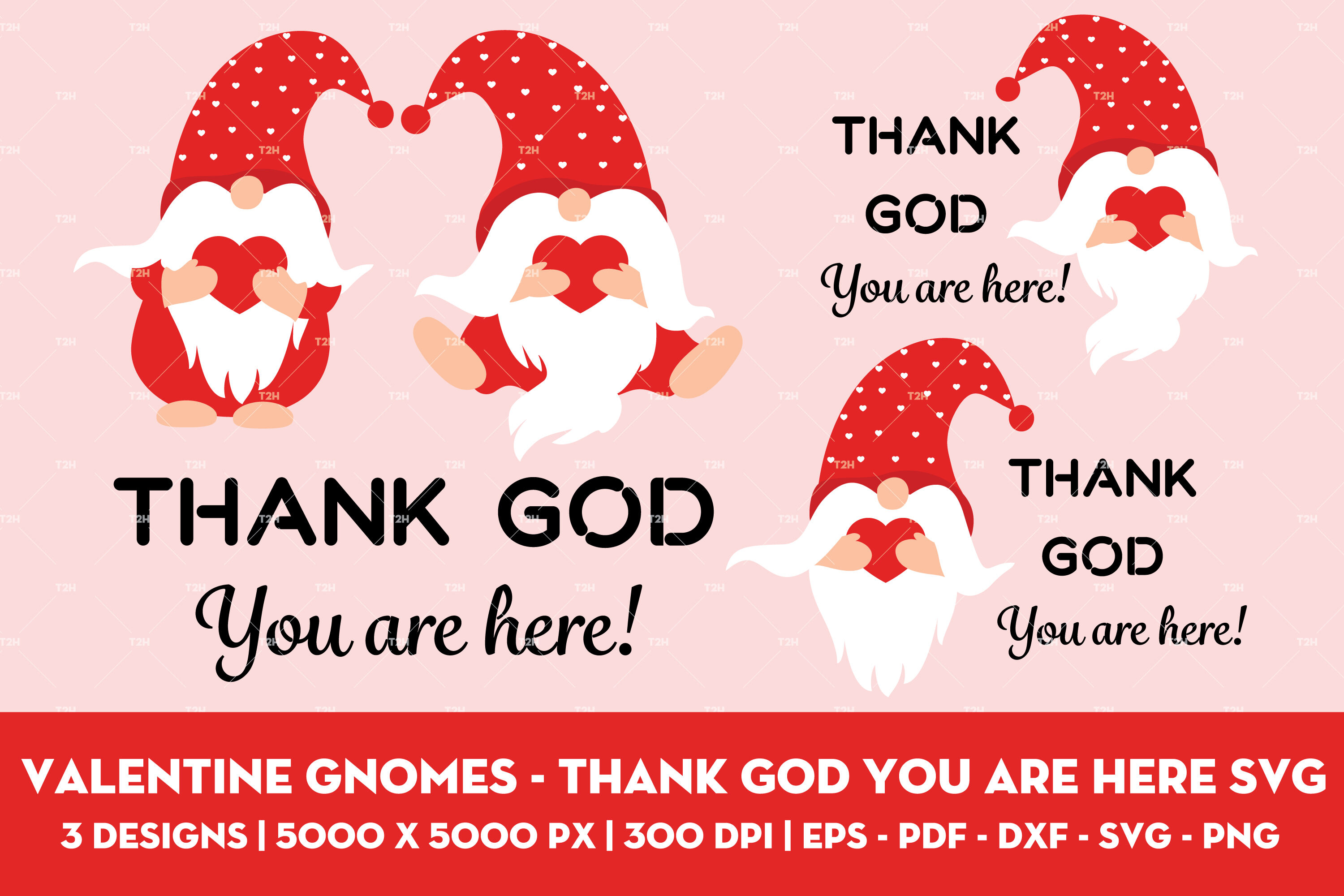 Valentine Gnomes Thank God You Are Here Svg By Thai Thanh Hieu