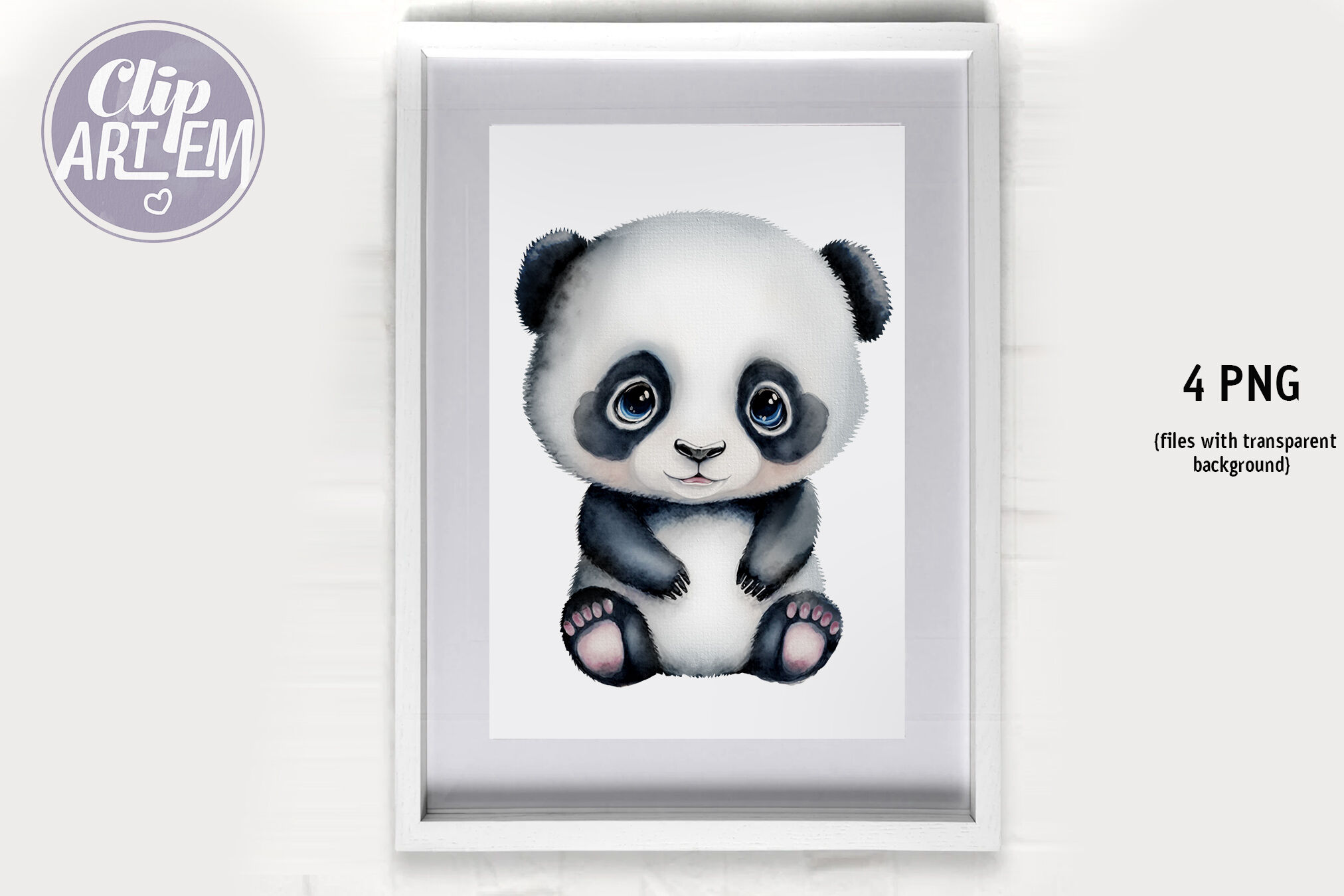 baby panda bear clip art
