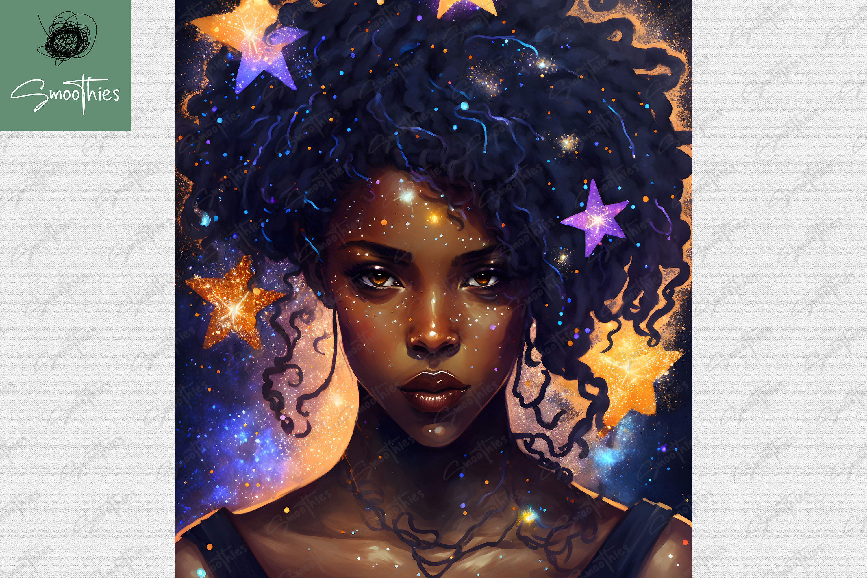 Virgo Black Girl By Zemira | TheHungryJPEG