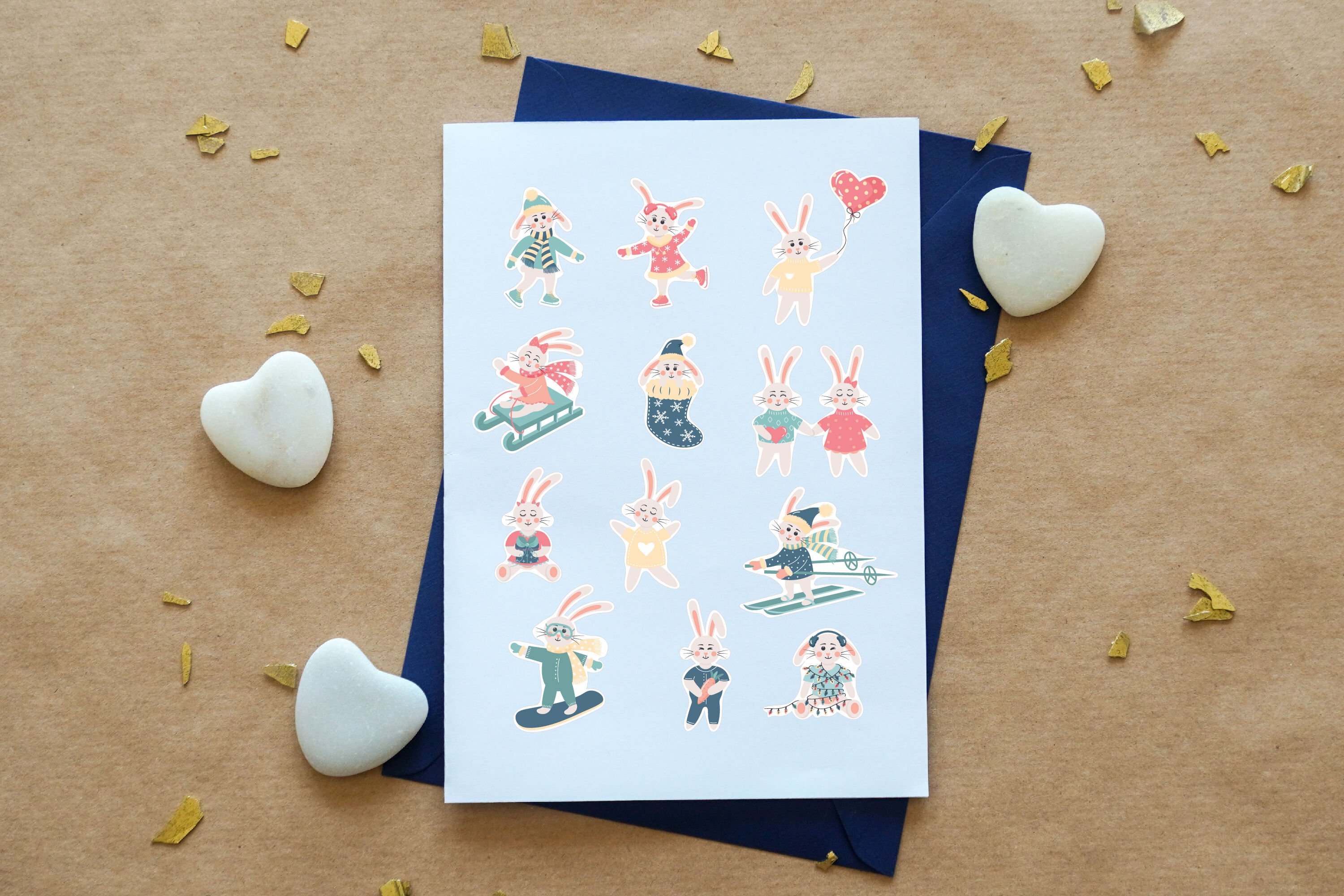 Cute Hearts Stickers Bundle