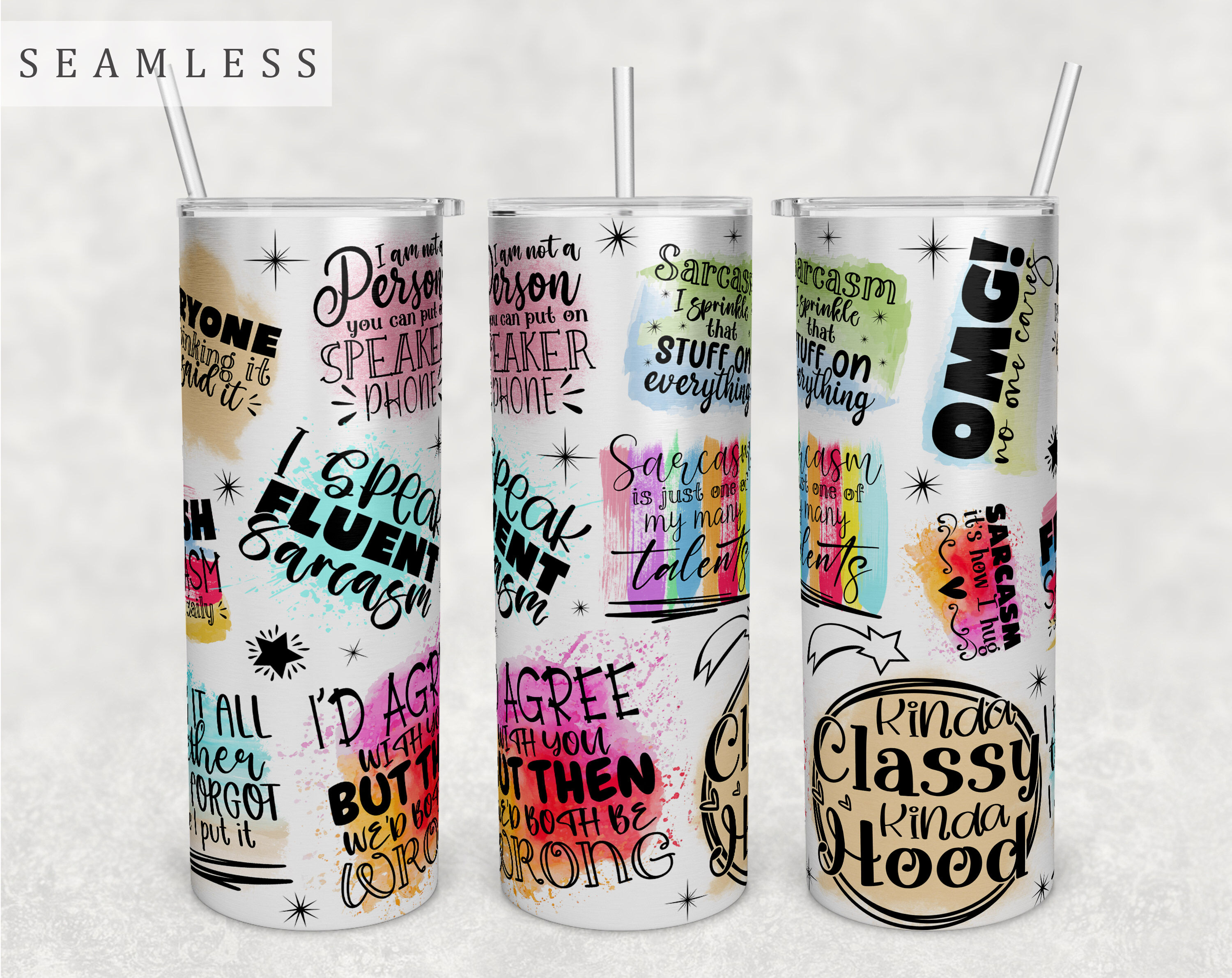The Lost Boys Quotes Straight Skinny Tumbler Wrap For Sublimation, for 20oz  and 30oz - waterslide infusible ink gift quote cult classic 80s