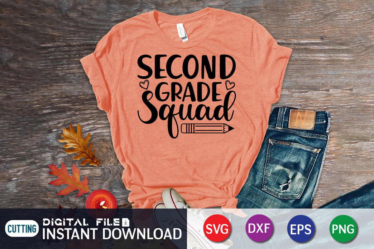 Second Grade Squad SVG By FunnySVGCrafts | TheHungryJPEG