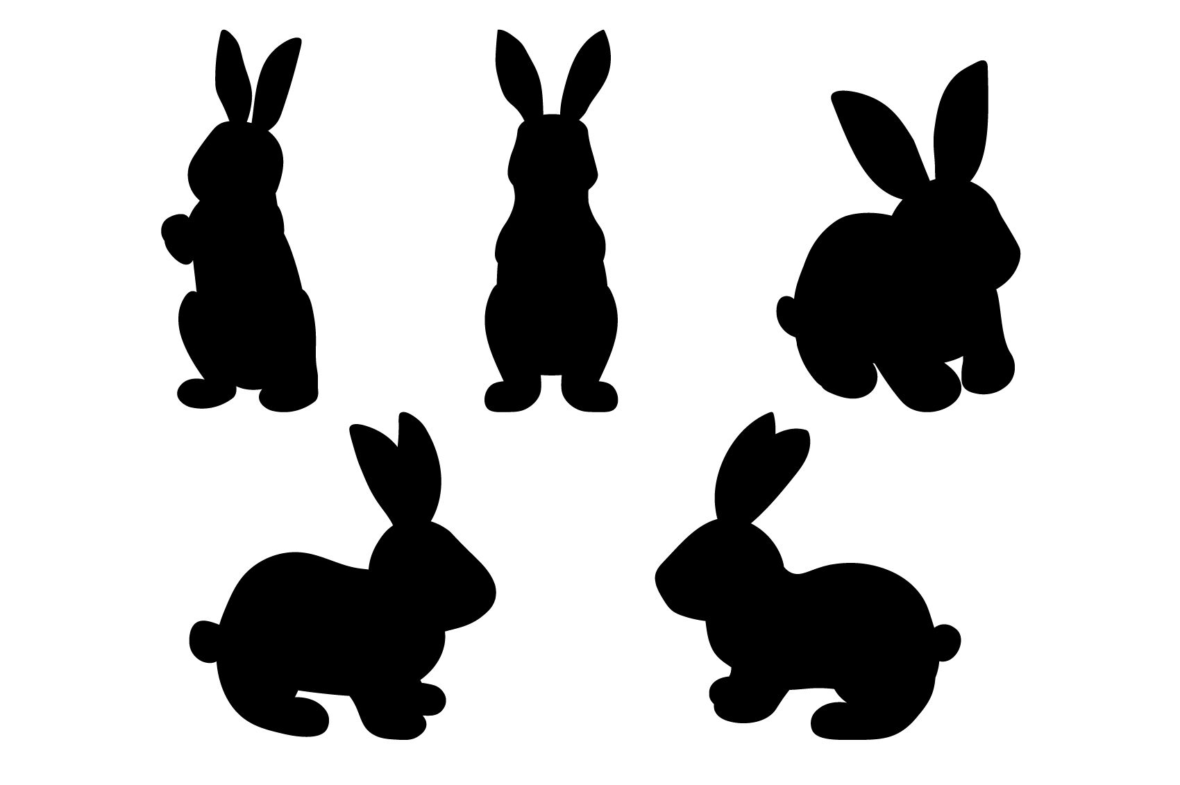 Bunny silhouette. Bunny SVG. Easter Bunny sublimation By IrinaShishkova ...