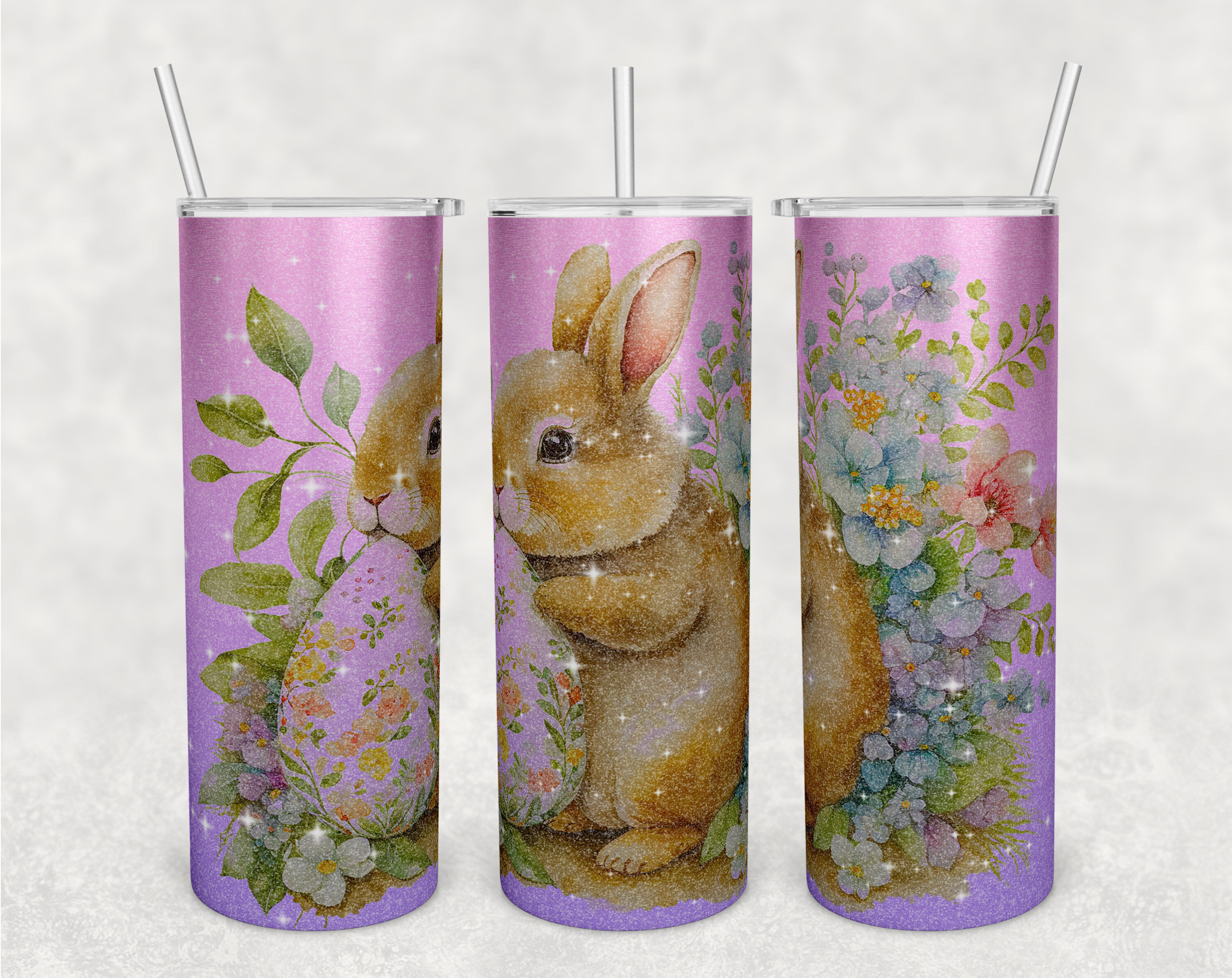 Easter Tumbler Sublimation Designs Bundle, 20 Oz Skinny Tumbler Easter By  LemonStudioCreations