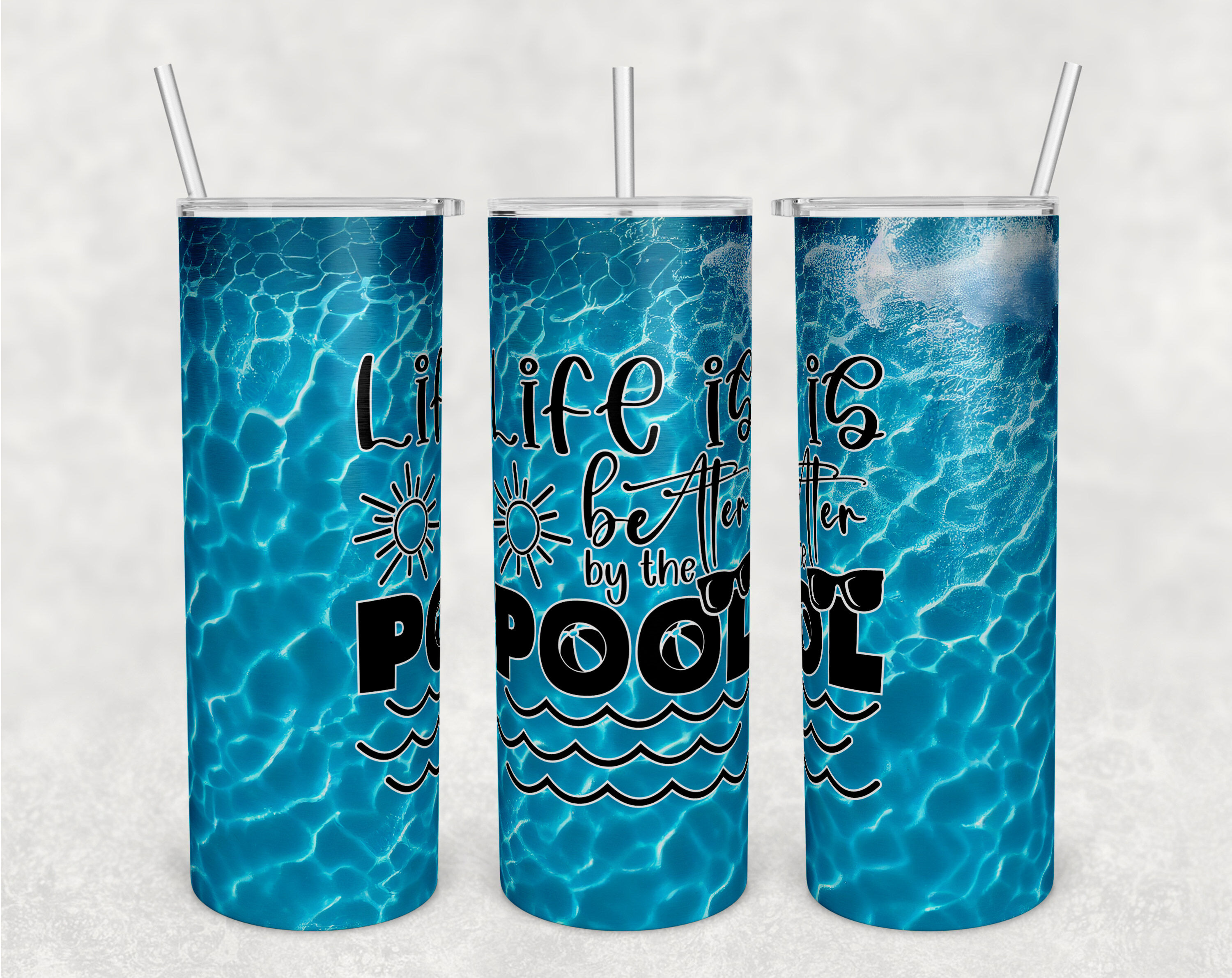 Sea Quotes Tumbler Wrap, 20 Oz Skinny Tumbler Sublimation Design By  LemonStudioCreations