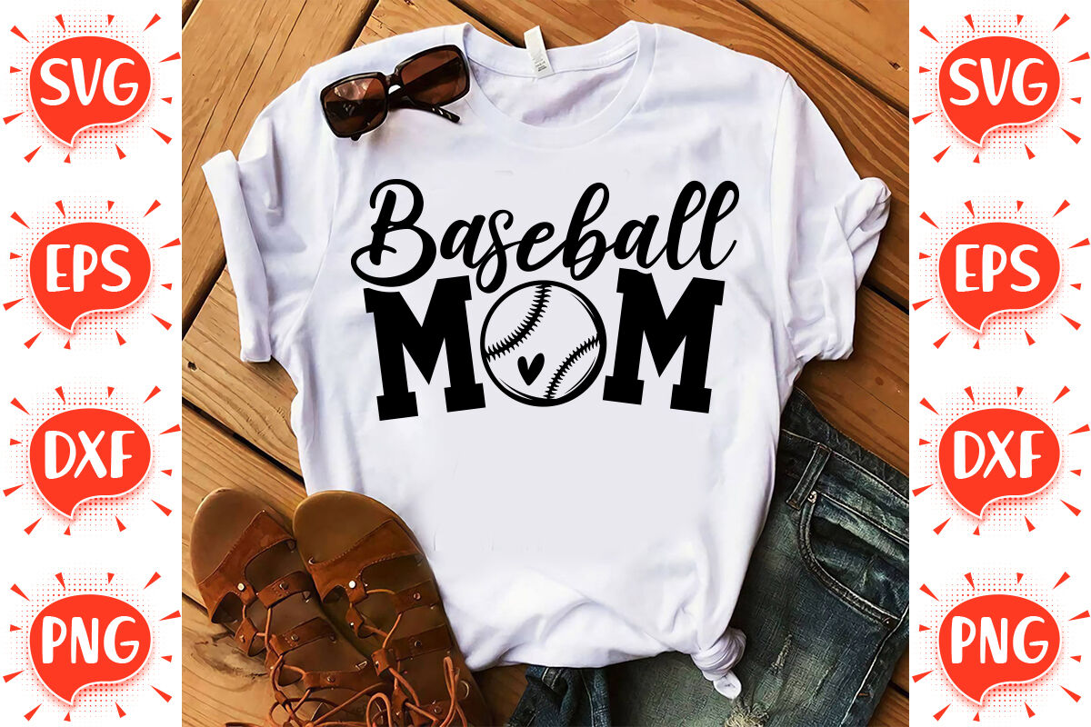 Baseball Mom SVG By FunnySVGCrafts | TheHungryJPEG