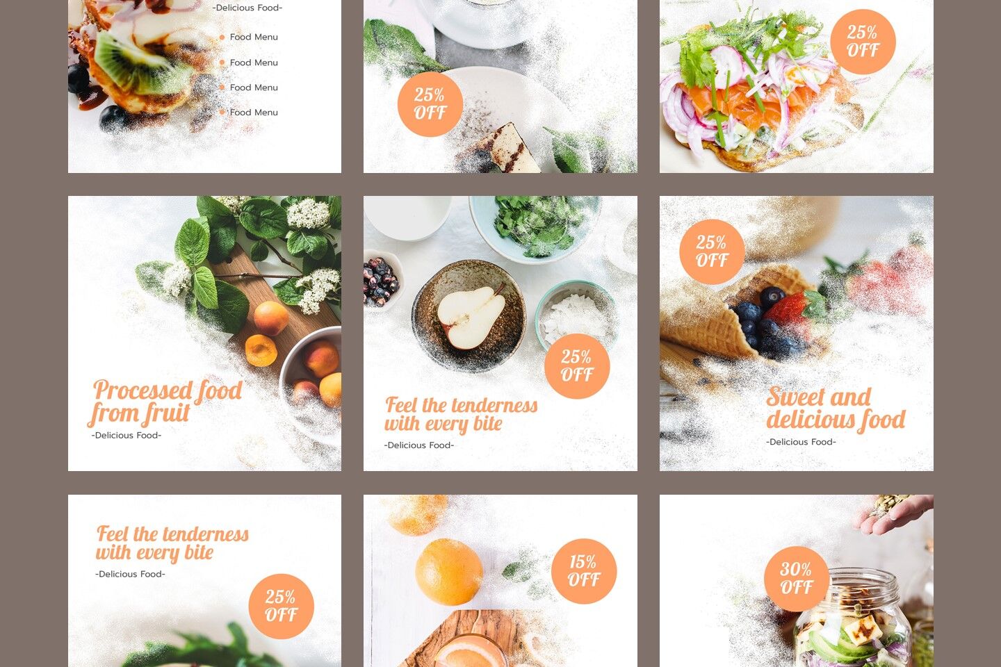 Tasteful Food - Instagram Post Template By Unicode Studio | TheHungryJPEG