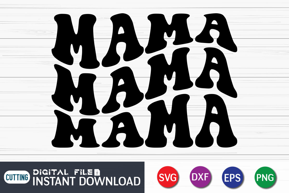 Retro Mama SVG By FunnySVGCrafts | TheHungryJPEG