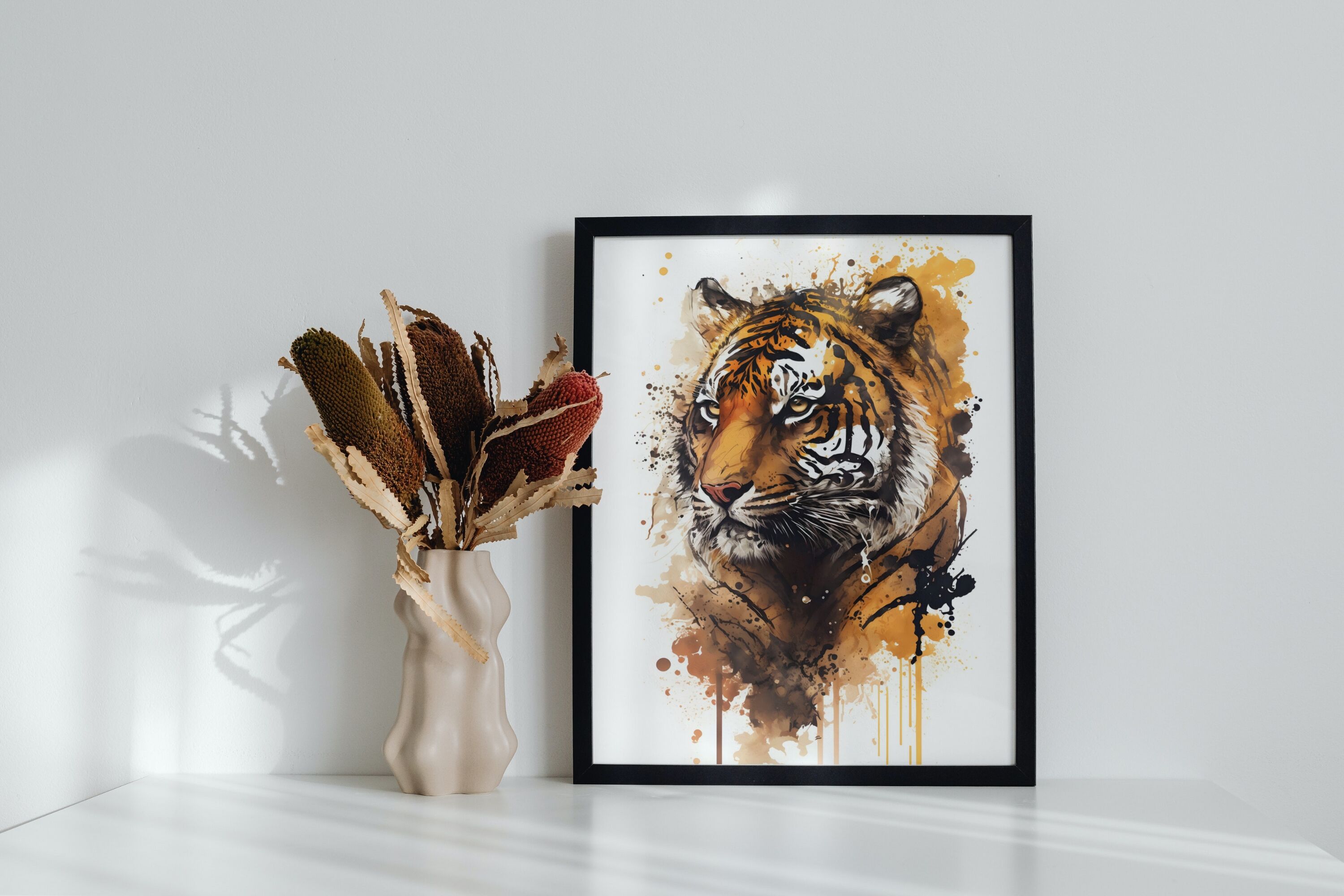 Watercolor Safari Animals Wall Art Collection By AyoChic | TheHungryJPEG