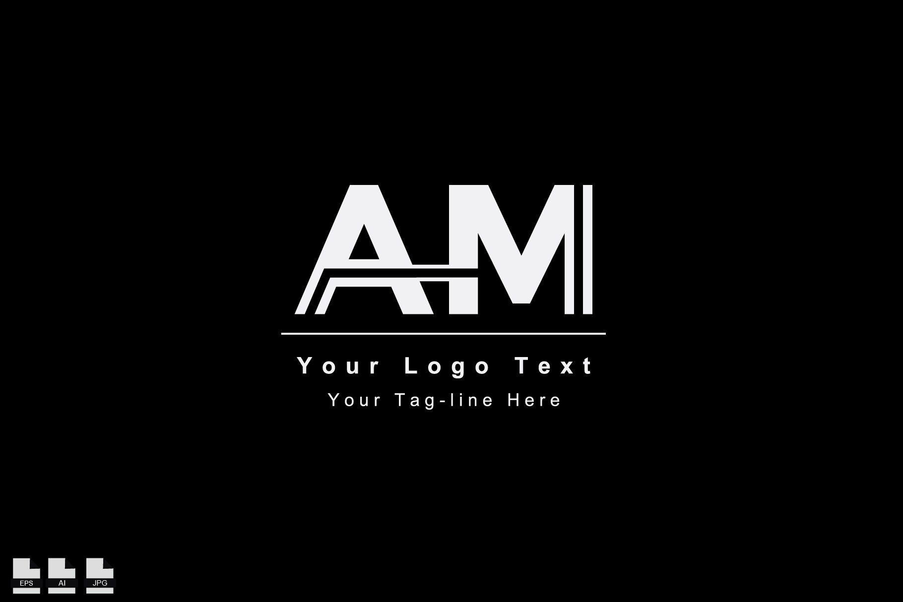 Initials Logo, AM