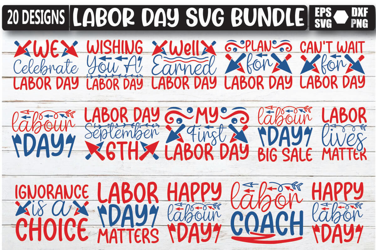 Labor Day Svg Bundle By DesignMarket24 | TheHungryJPEG