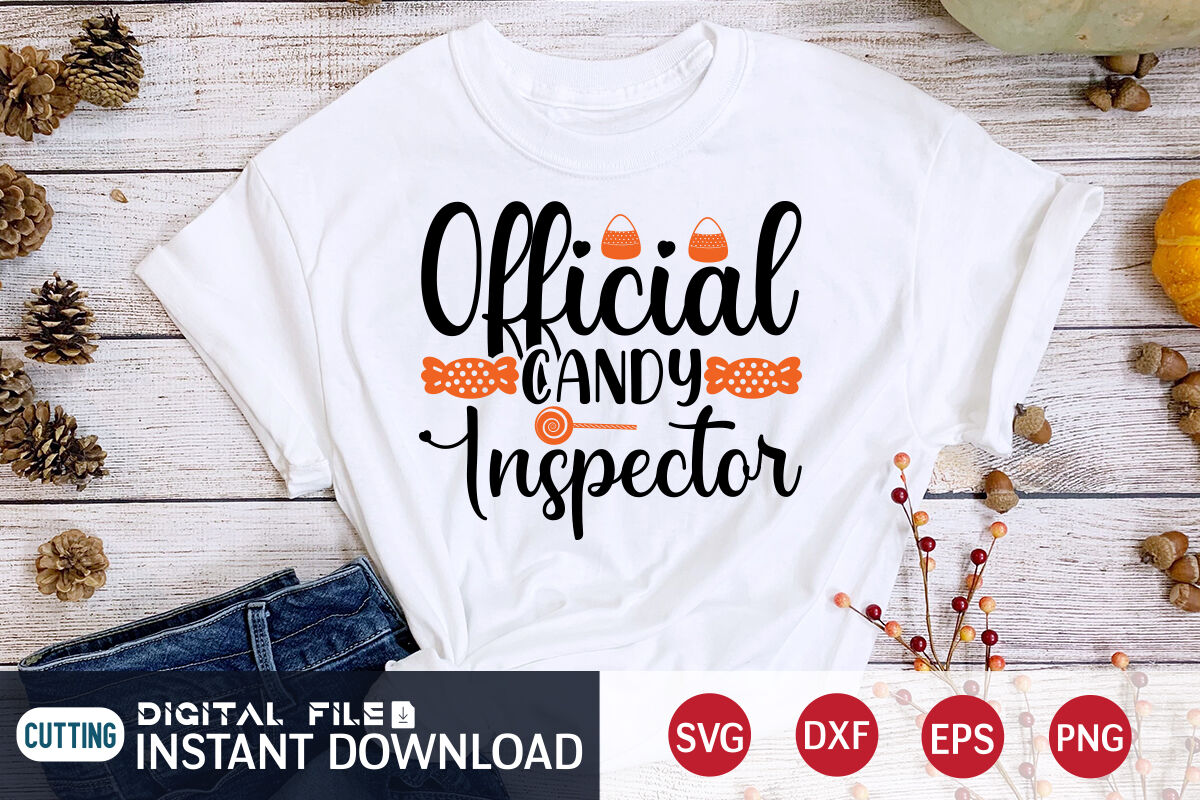 Official Candy Inspector SVG By FunnySVGCrafts | TheHungryJPEG