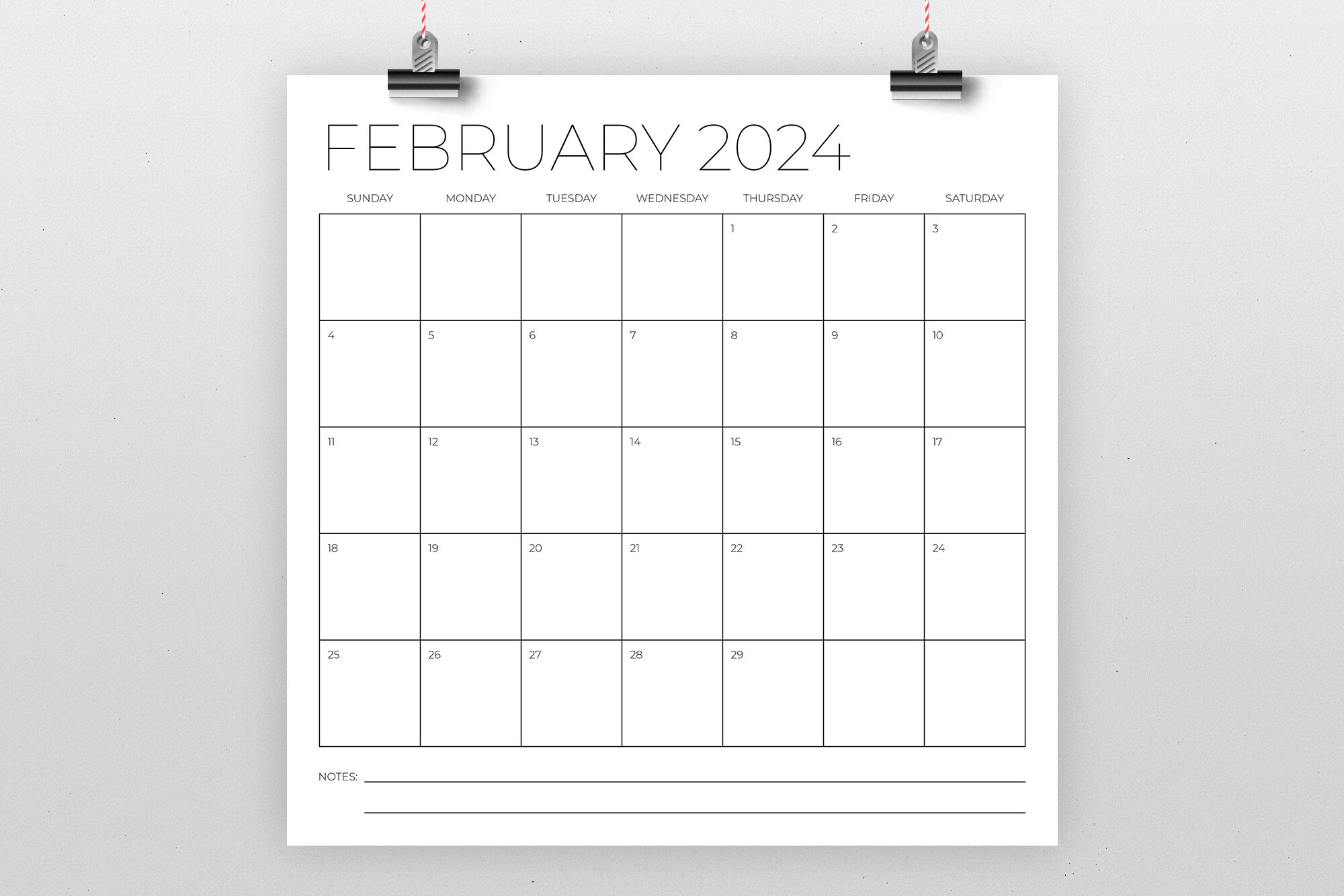 2024 Square 12x12 Calendar Template By Running With Foxes TheHungryJPEG