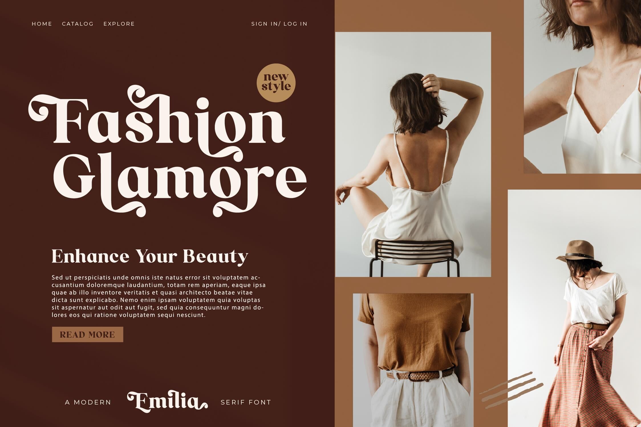 Emilia Typeface By Storytype Studio | TheHungryJPEG