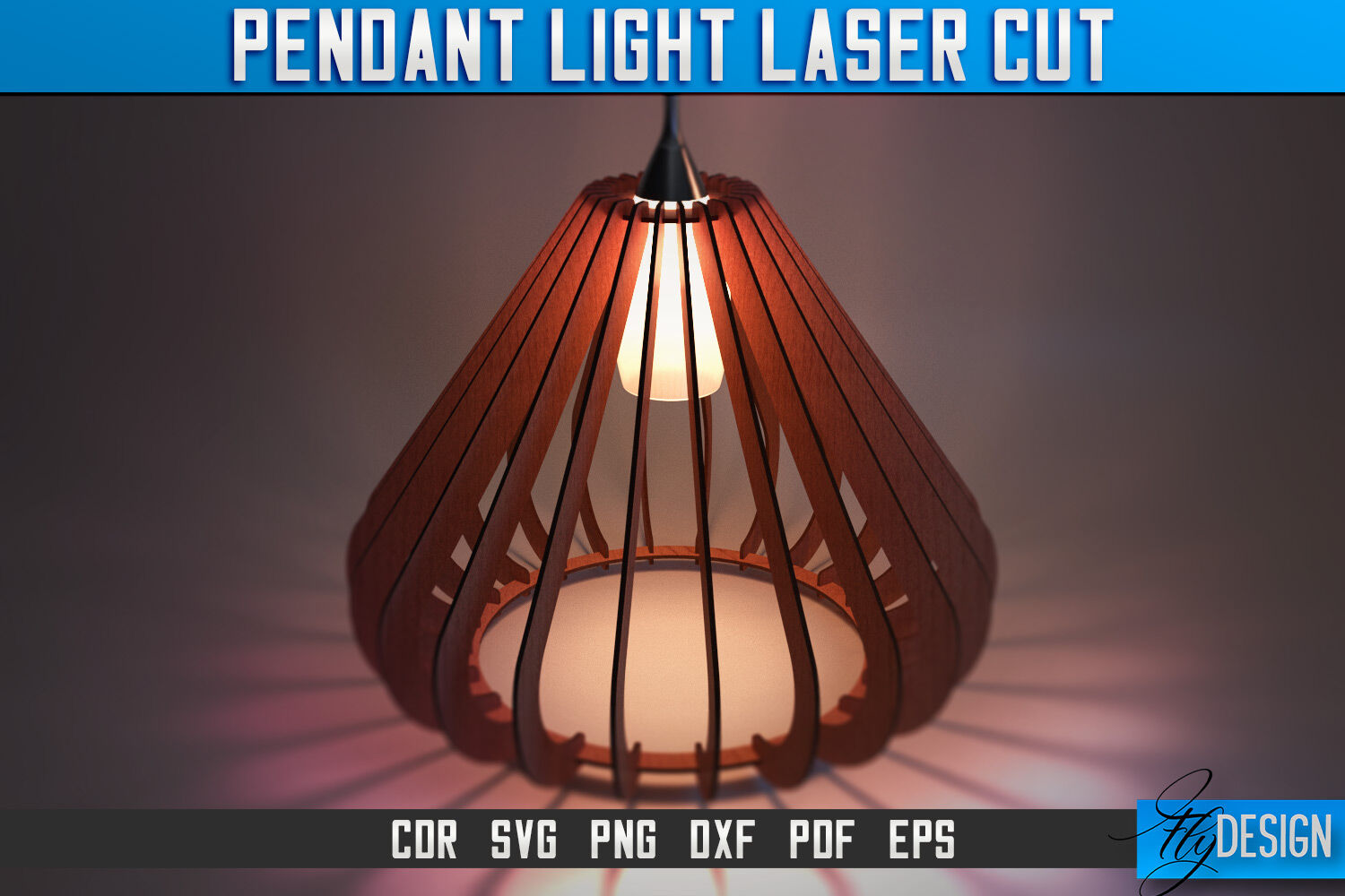 Pendant Light Laser Cut SVG, Pendant Light Laser Cut SVG Design, CNC By  Fly Design