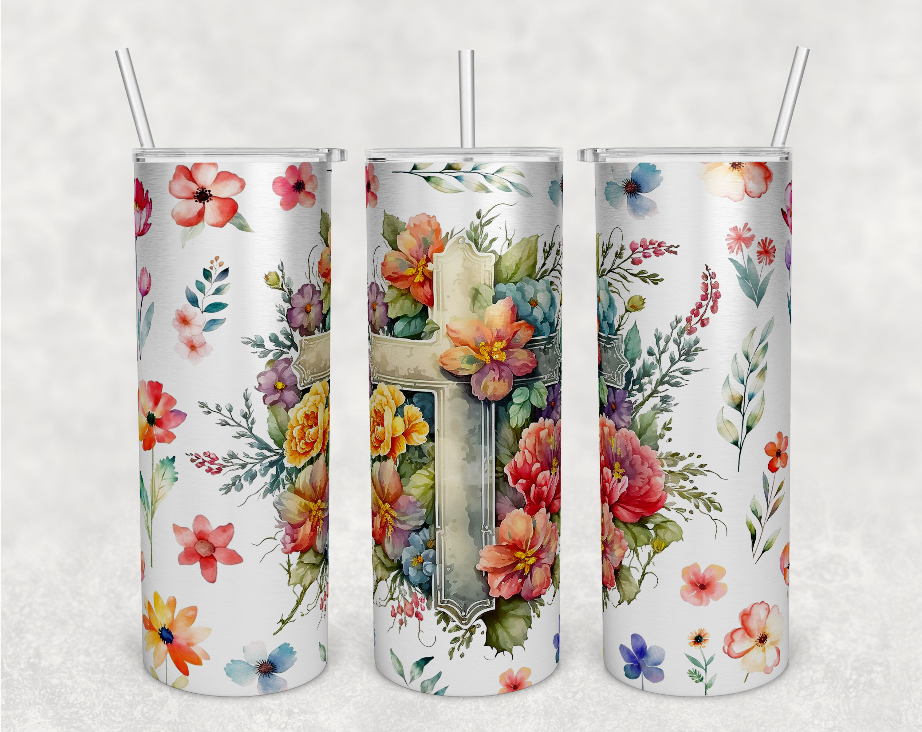 Easter Cross Skinny Travel Tumbler – Cose Creatives