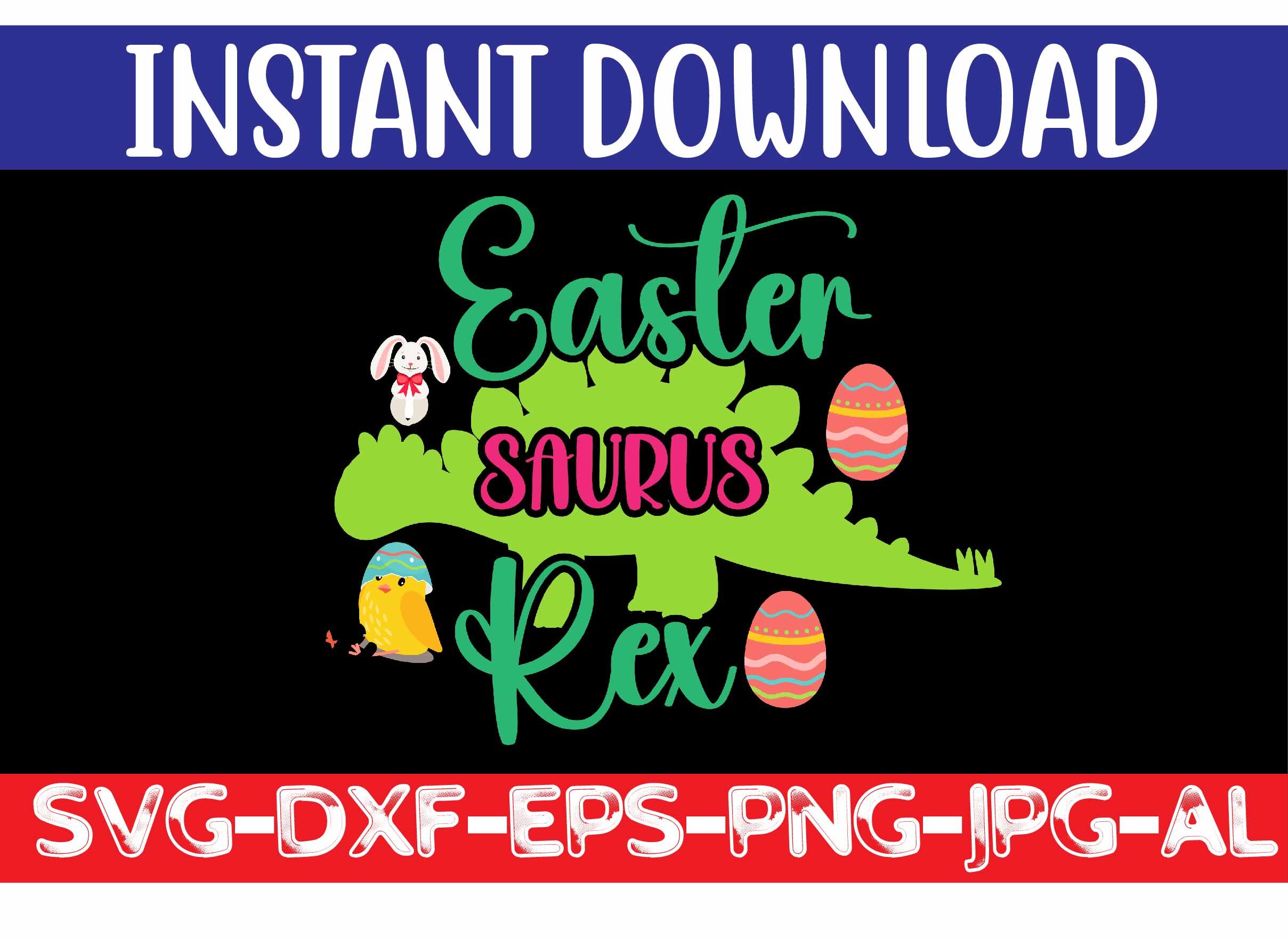 Easter Saurus Rex SVG cut file By Design get | TheHungryJPEG