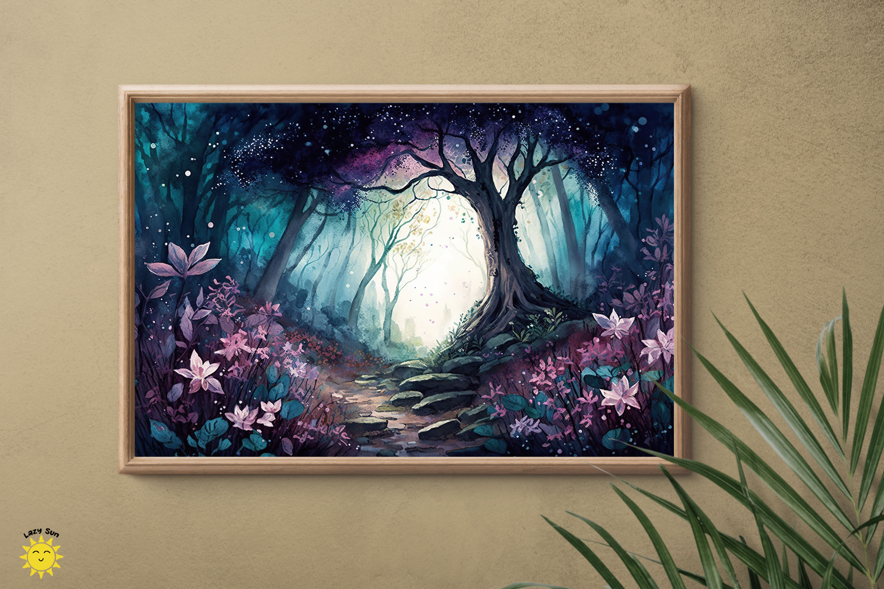 Magical Fairytale Forest Backgrounds By Mulew Art | TheHungryJPEG