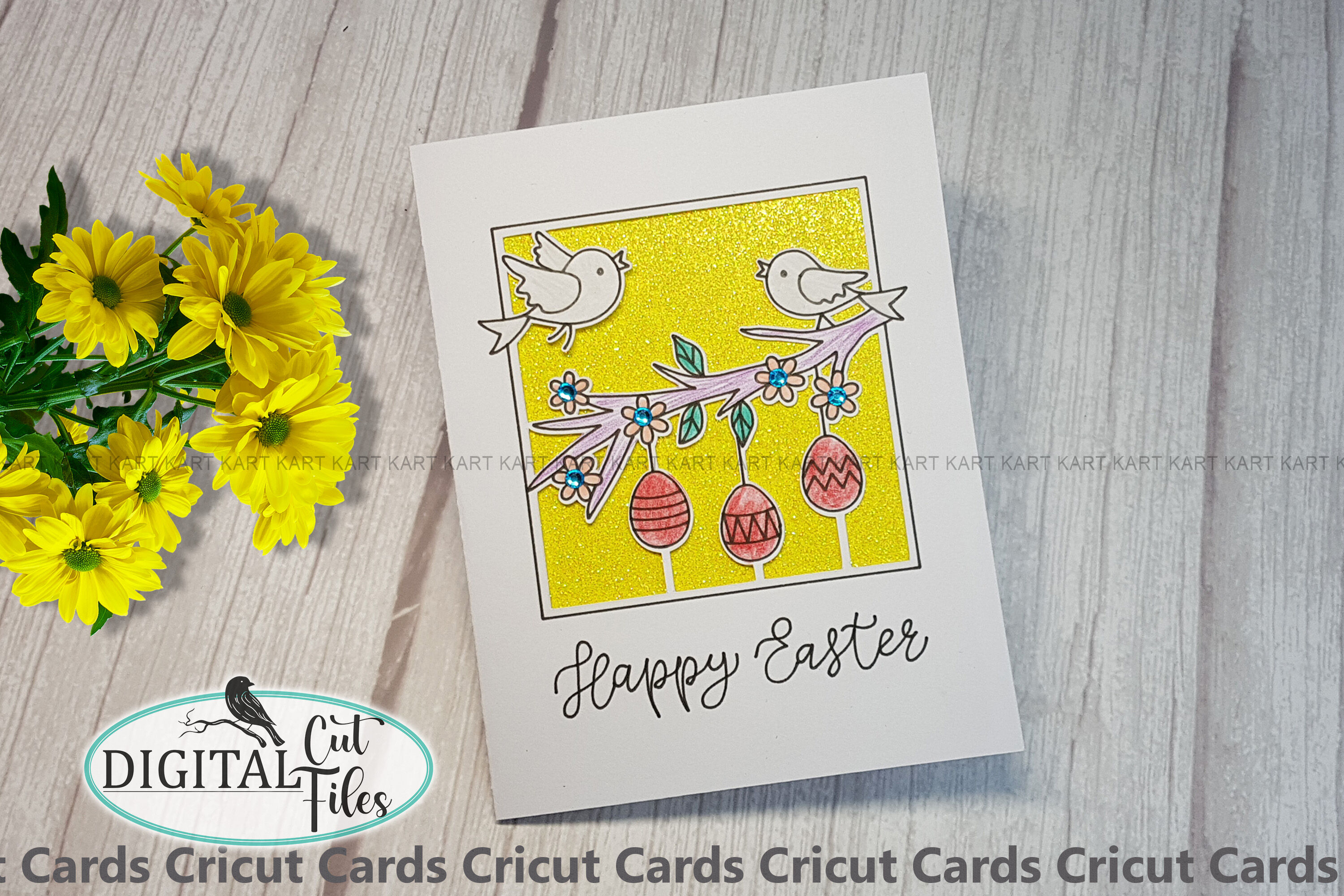 Easter Insert card svg Cricut Joy Maker Explore Air By