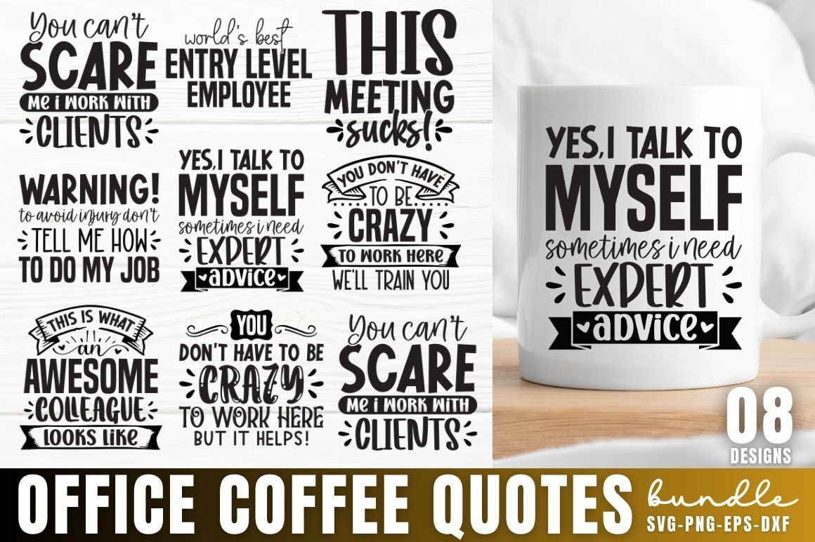 Funny Work SVG Bundle  Office Humor SVG Quotes - So Fontsy