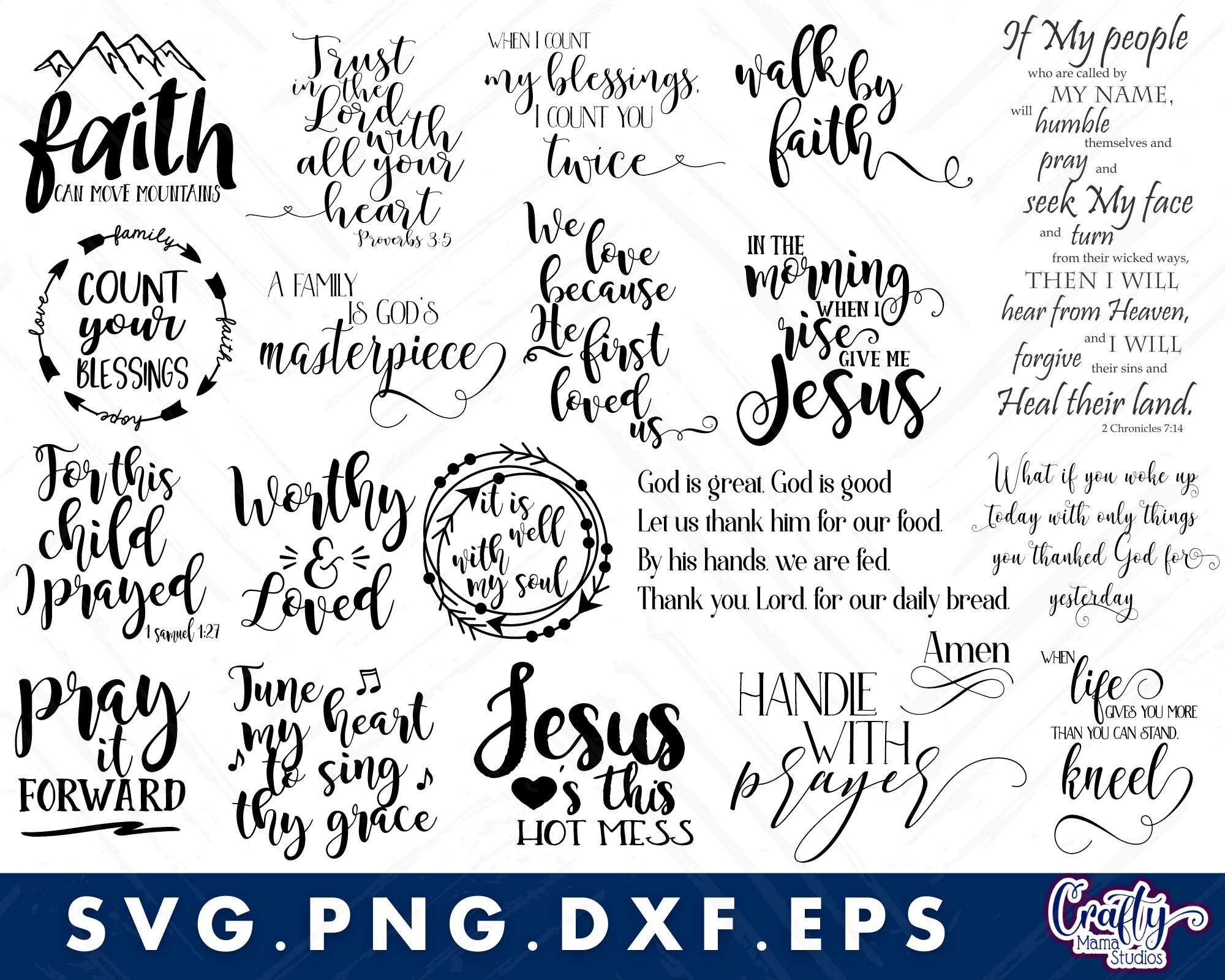 MEGA Christian Svg Bundle | Christian Sign| Farmhouse Svg By Crafty ...