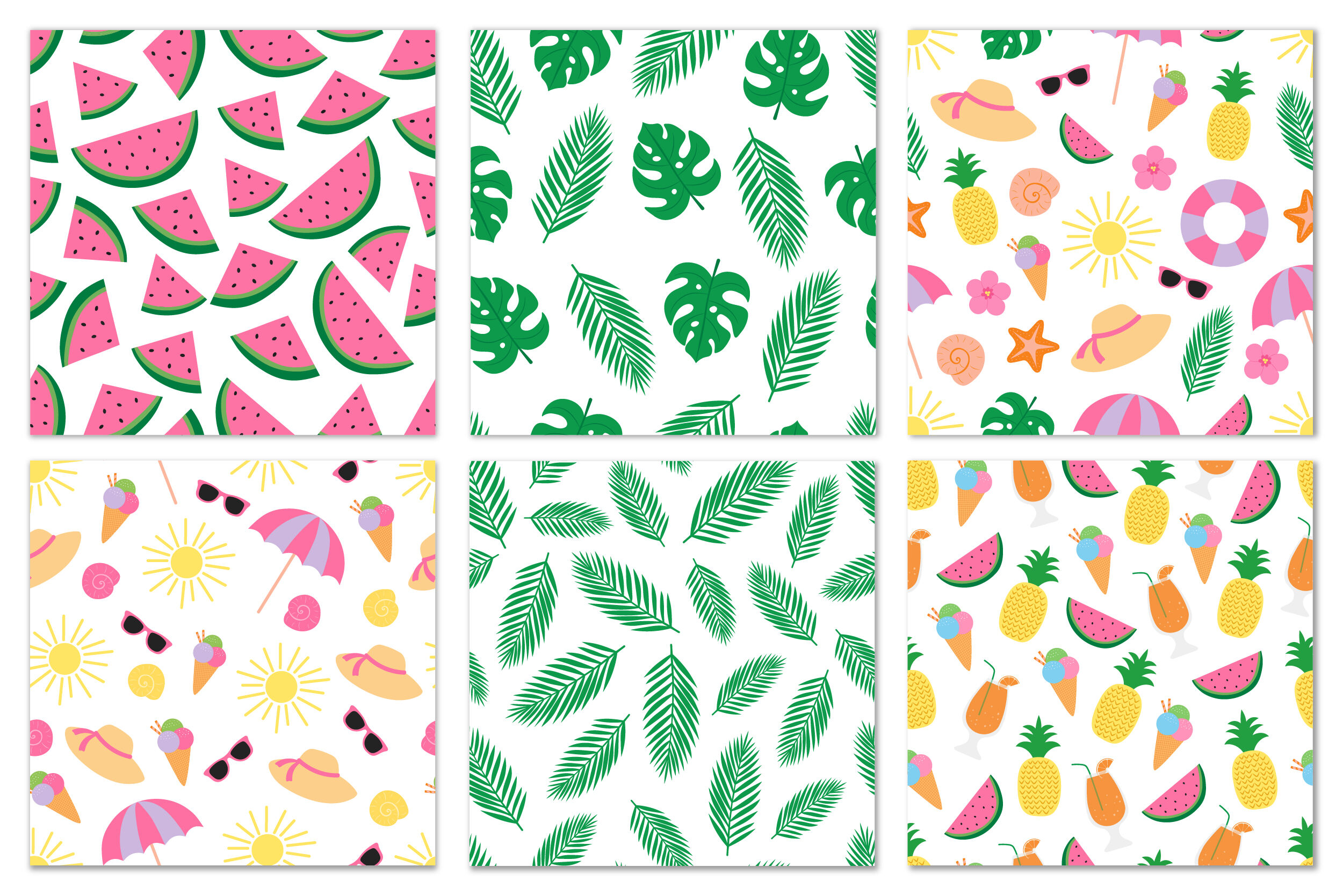 Summer seamless pattern. Summer background. Summer SVG By IrinaShishkova