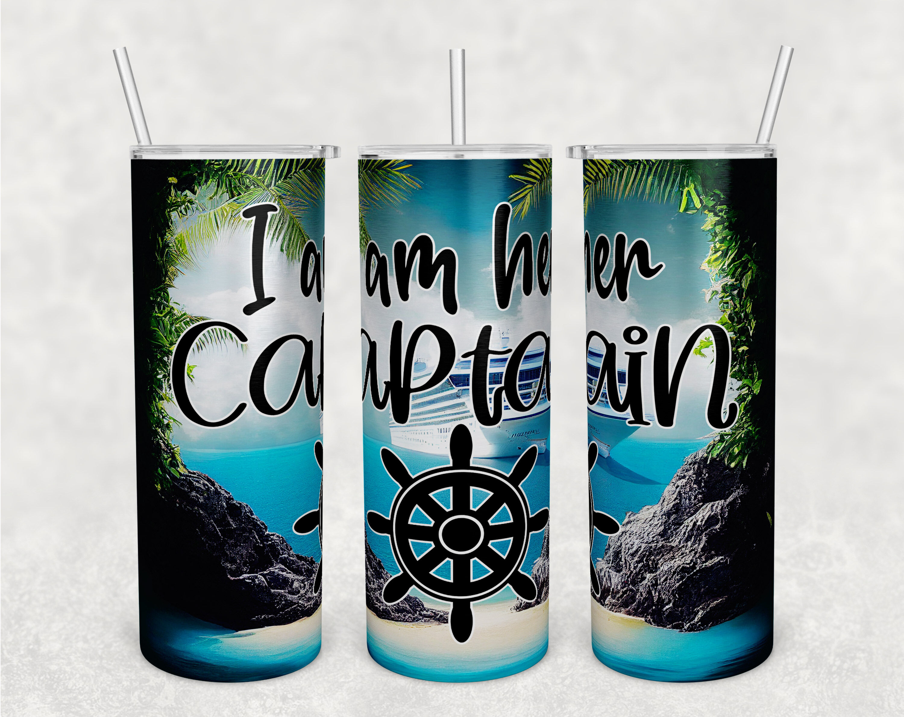 Sea Quotes Tumbler Wrap, 20 Oz Skinny Tumbler Sublimation Design By  LemonStudioCreations