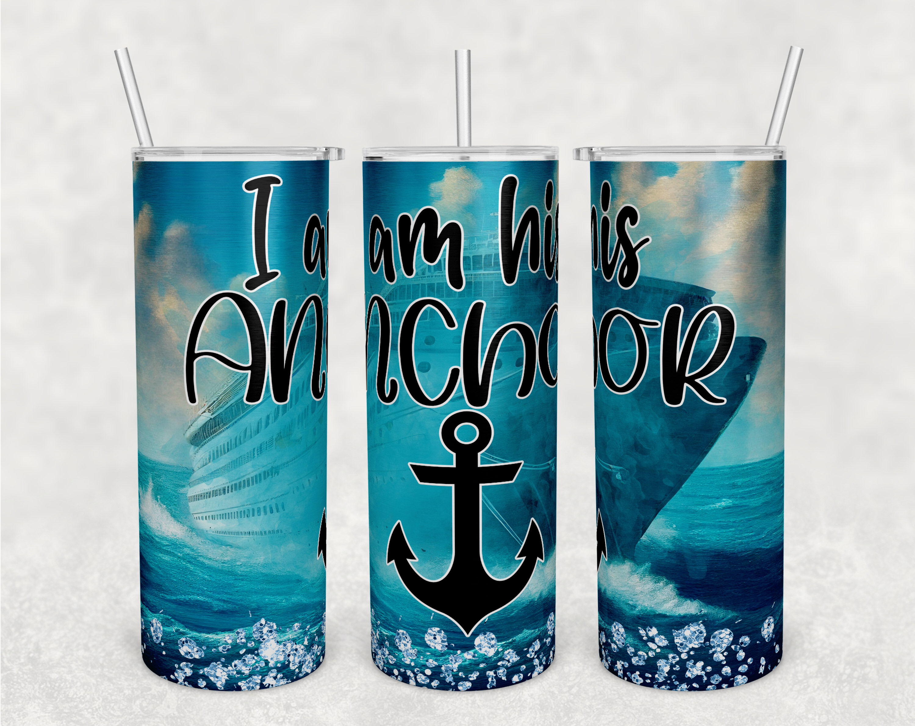 All She Ever Does is Cruise Custom Engraved 20oz Skinny Tumbler