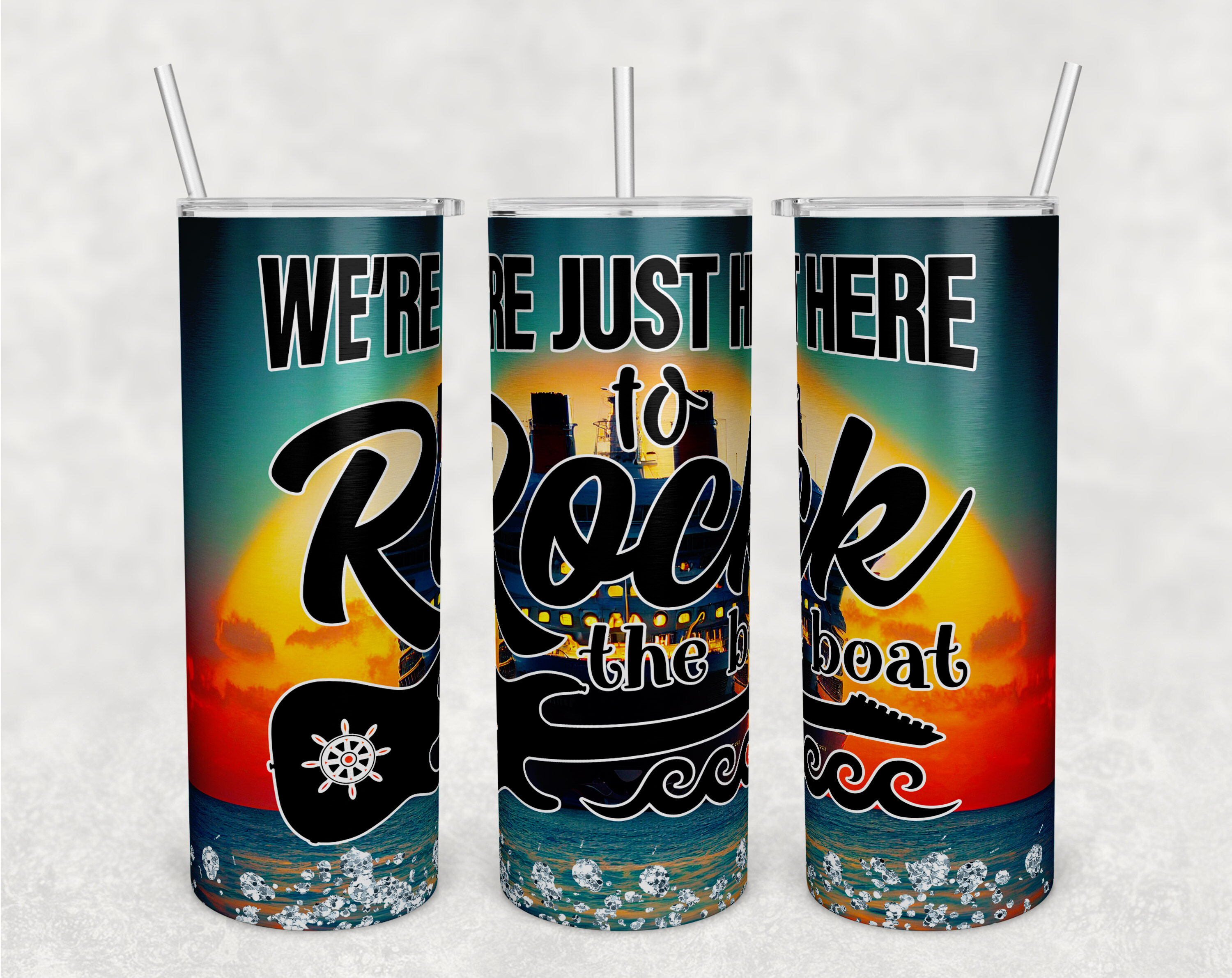 Girls trip sublimation tumbler wrap bundle