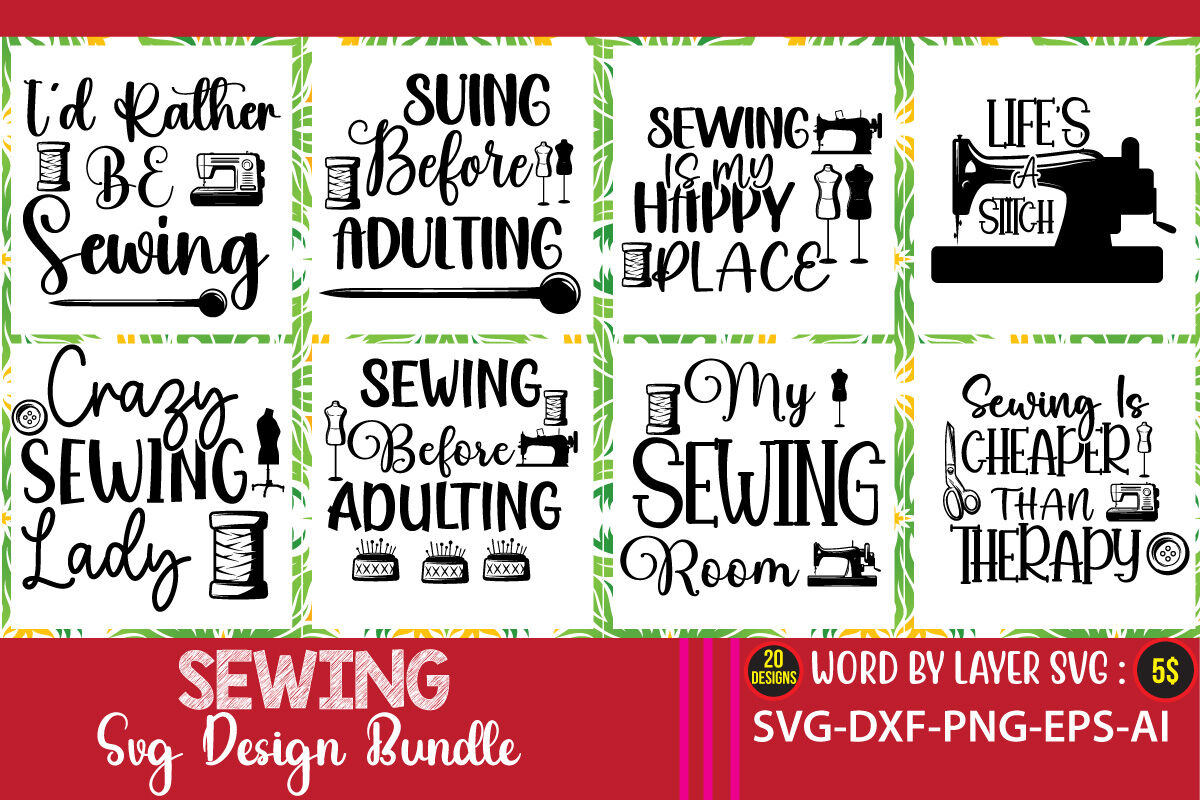 Needle & Thread SVG file for scrapbookin sewing svg cut files sewing svg  files for cutting