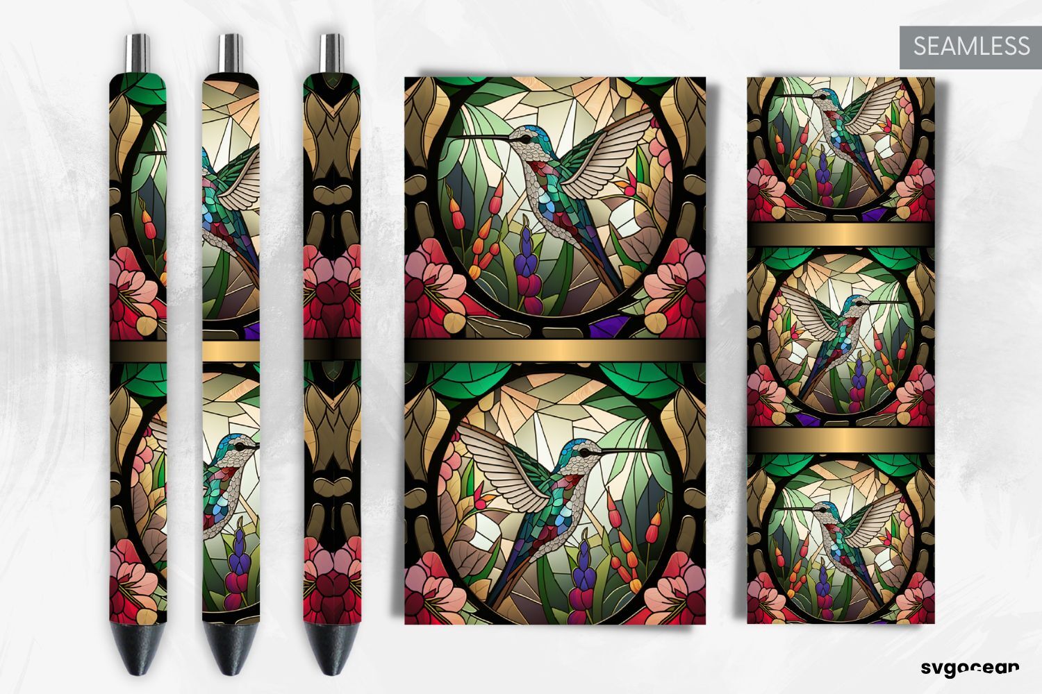 Hummingbird Pen Wraps | Sublimation By SvgOcean | TheHungryJPEG