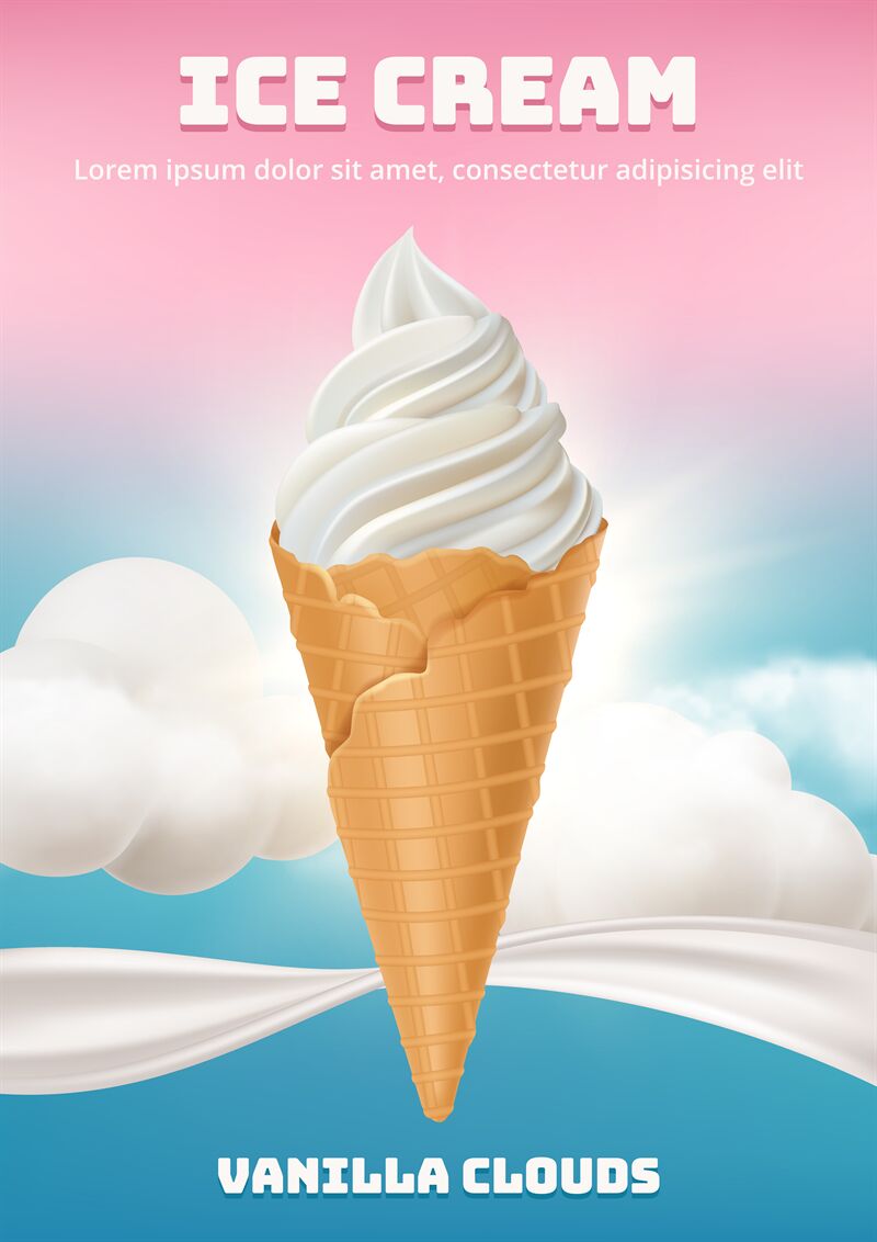 All Kinds of Ice Cream  Ice cream illustration, Ice cream poster