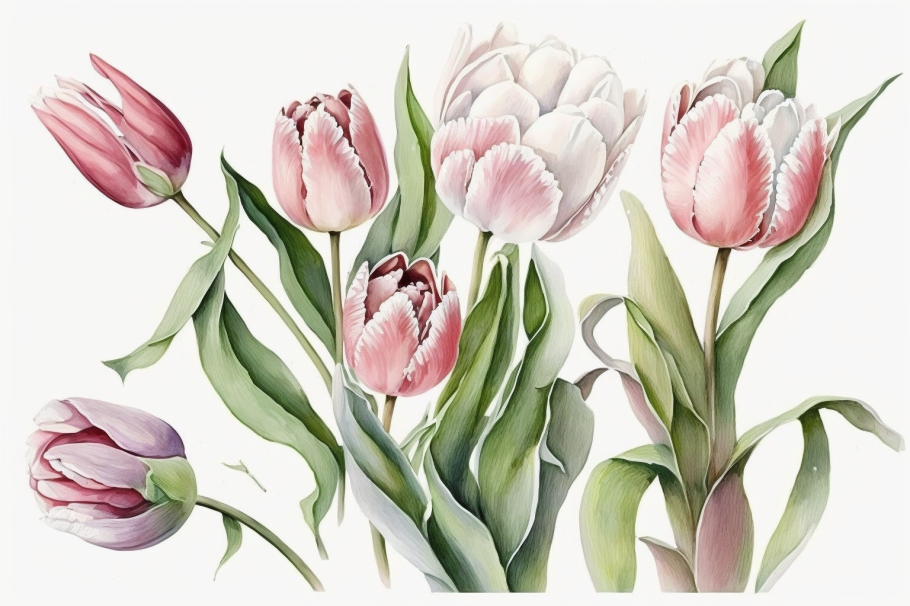 Tulips By Athena | TheHungryJPEG
